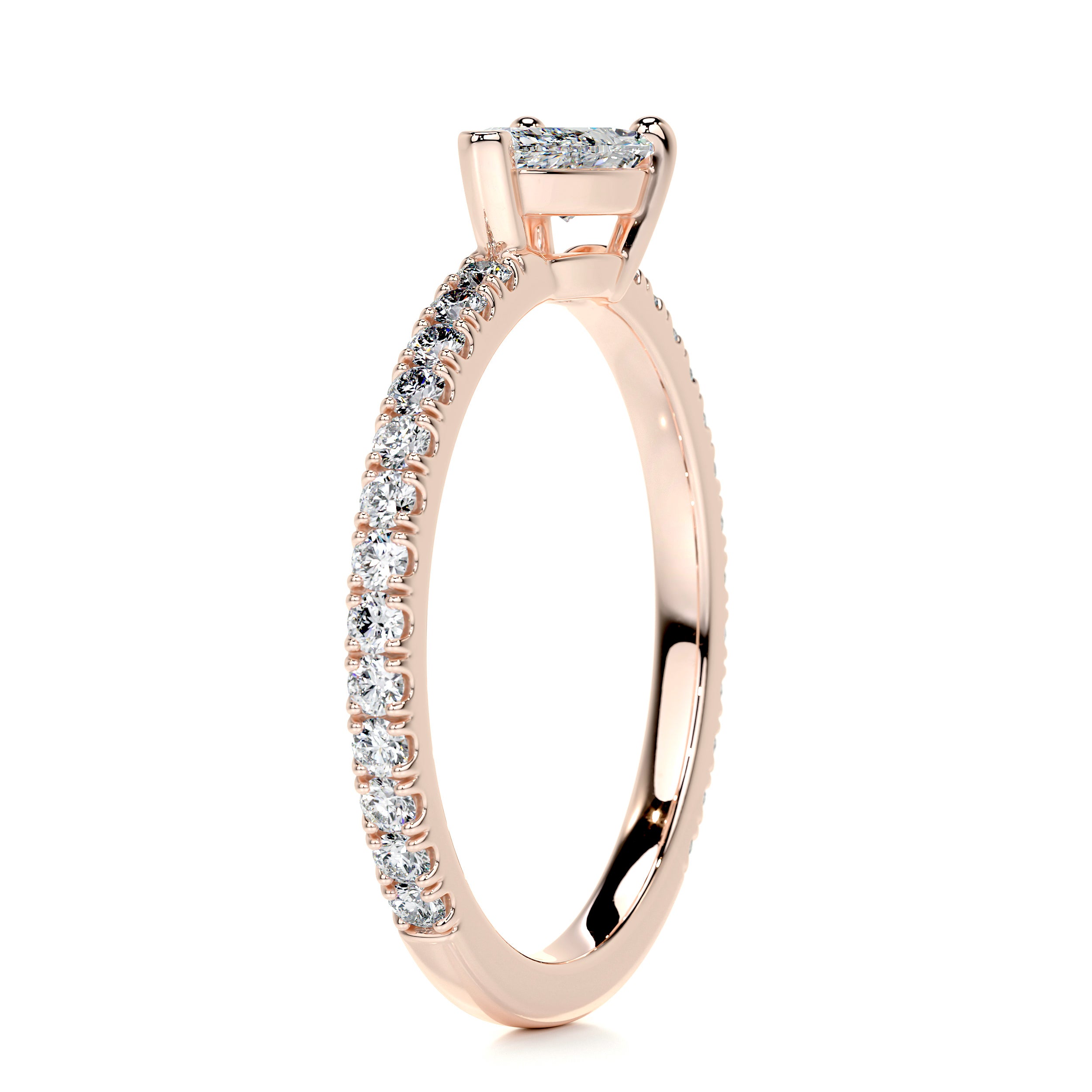 Chloe Pear Stacking Ring   (0.75 Carat) -14K Rose Gold