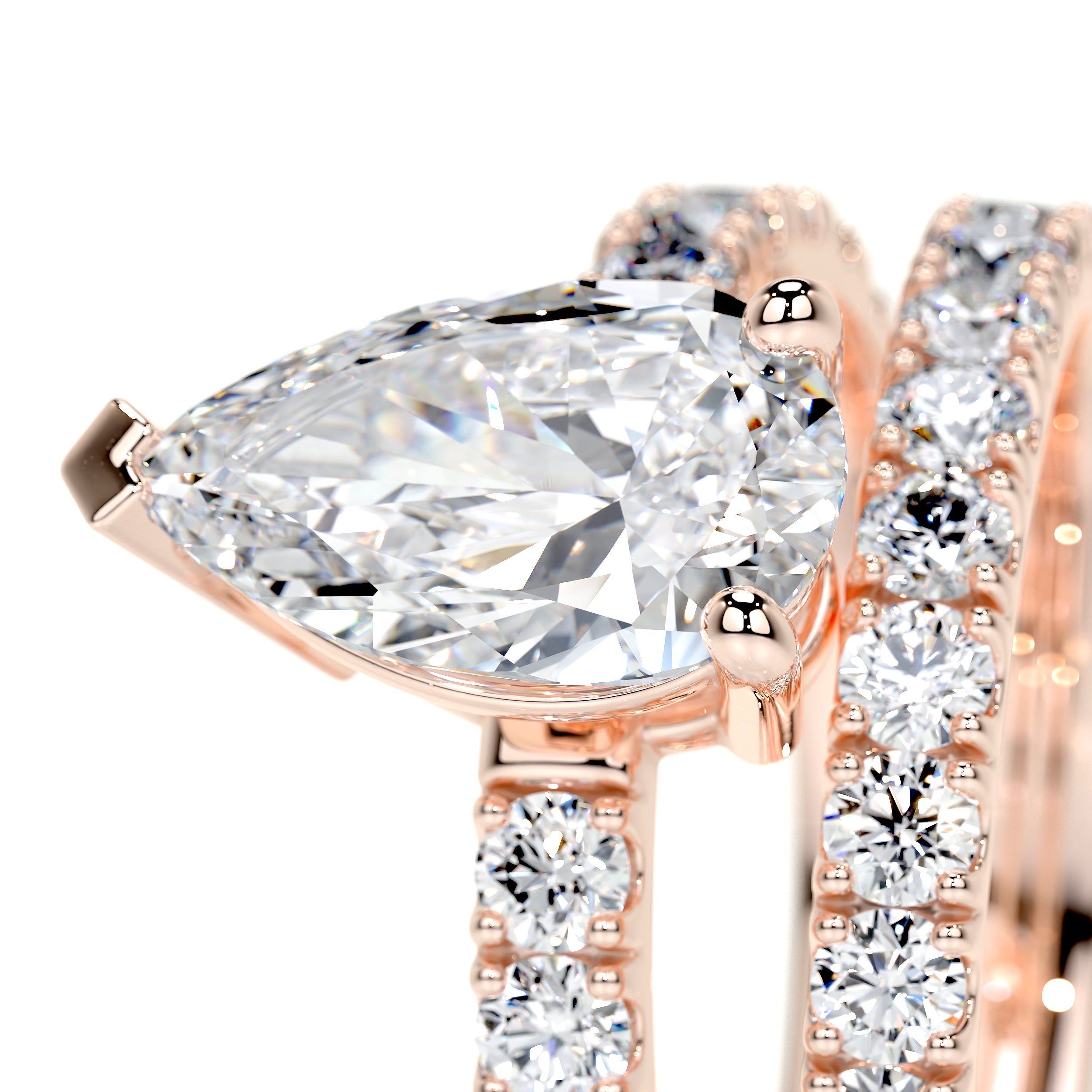 Hailey Lab Grown Diamond Bridal Set   (2.5 Carat) -14K Rose Gold