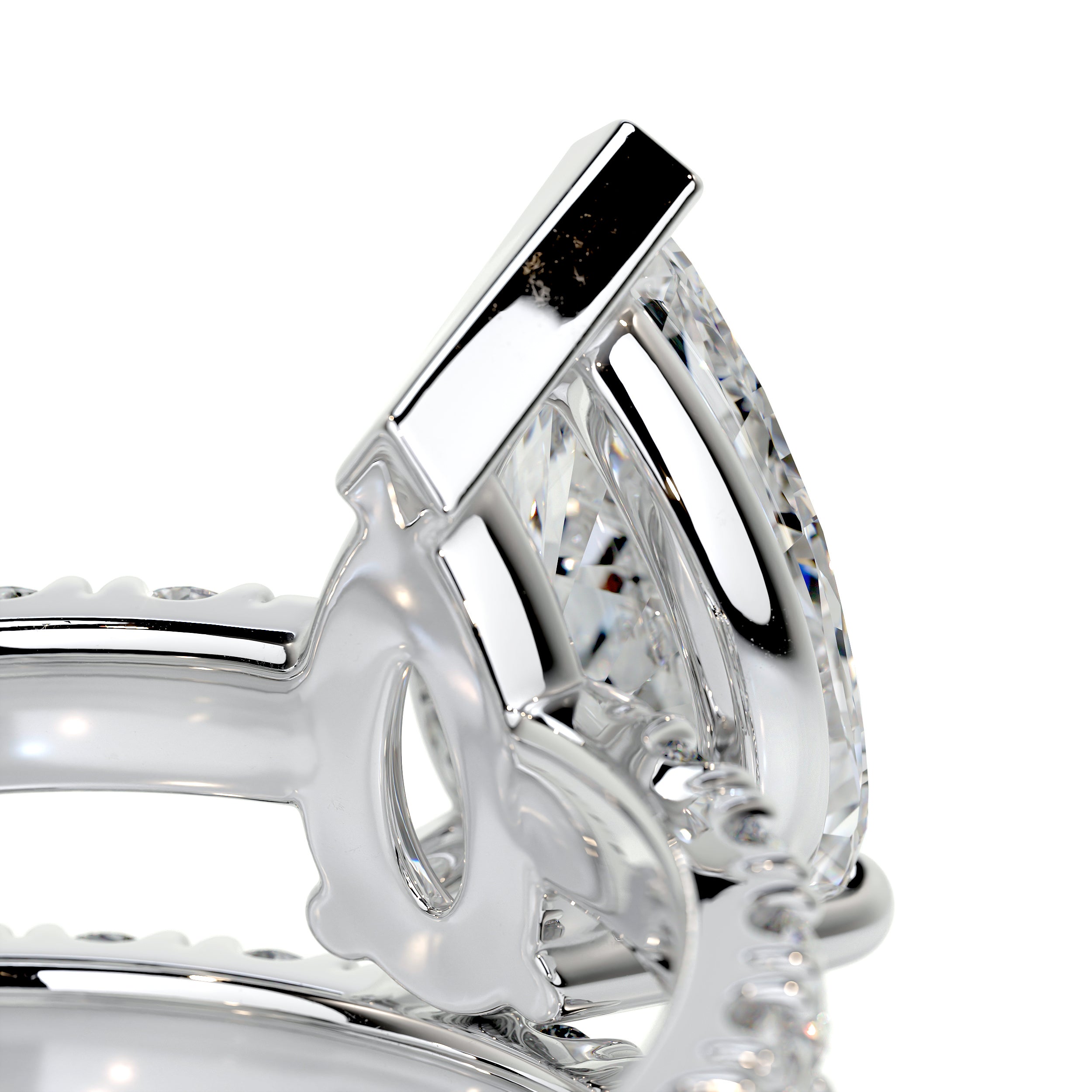 Hailey Diamond Bridal Set -14K White Gold