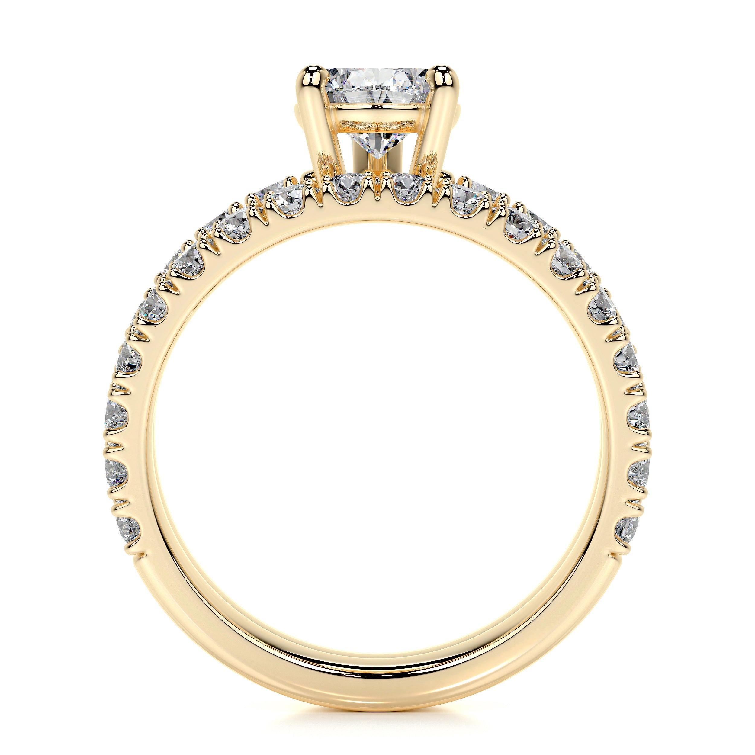 Hailey Lab Grown Diamond Bridal Set   (2.5 Carat) -18K Yellow Gold