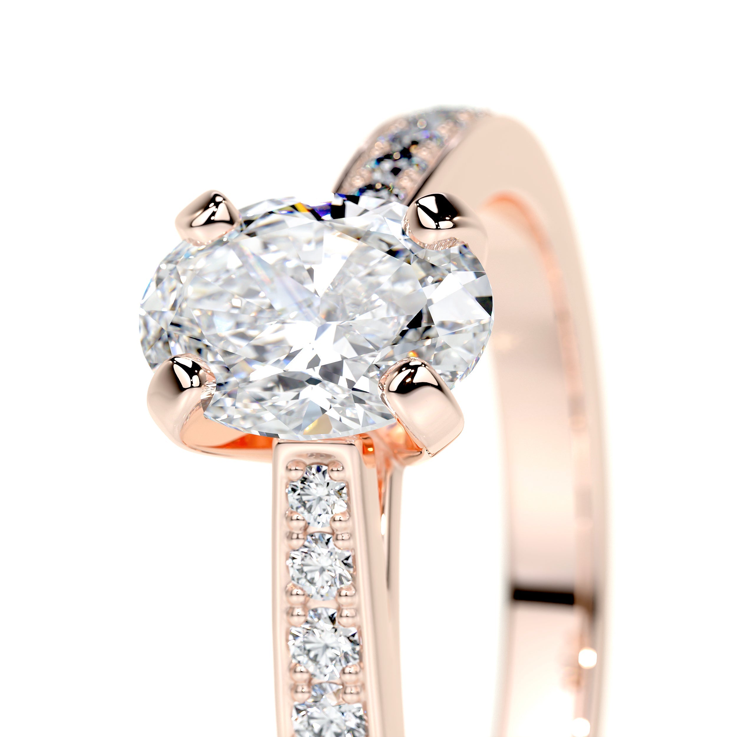 Talia Lab Grown Diamond Ring -14K Rose Gold