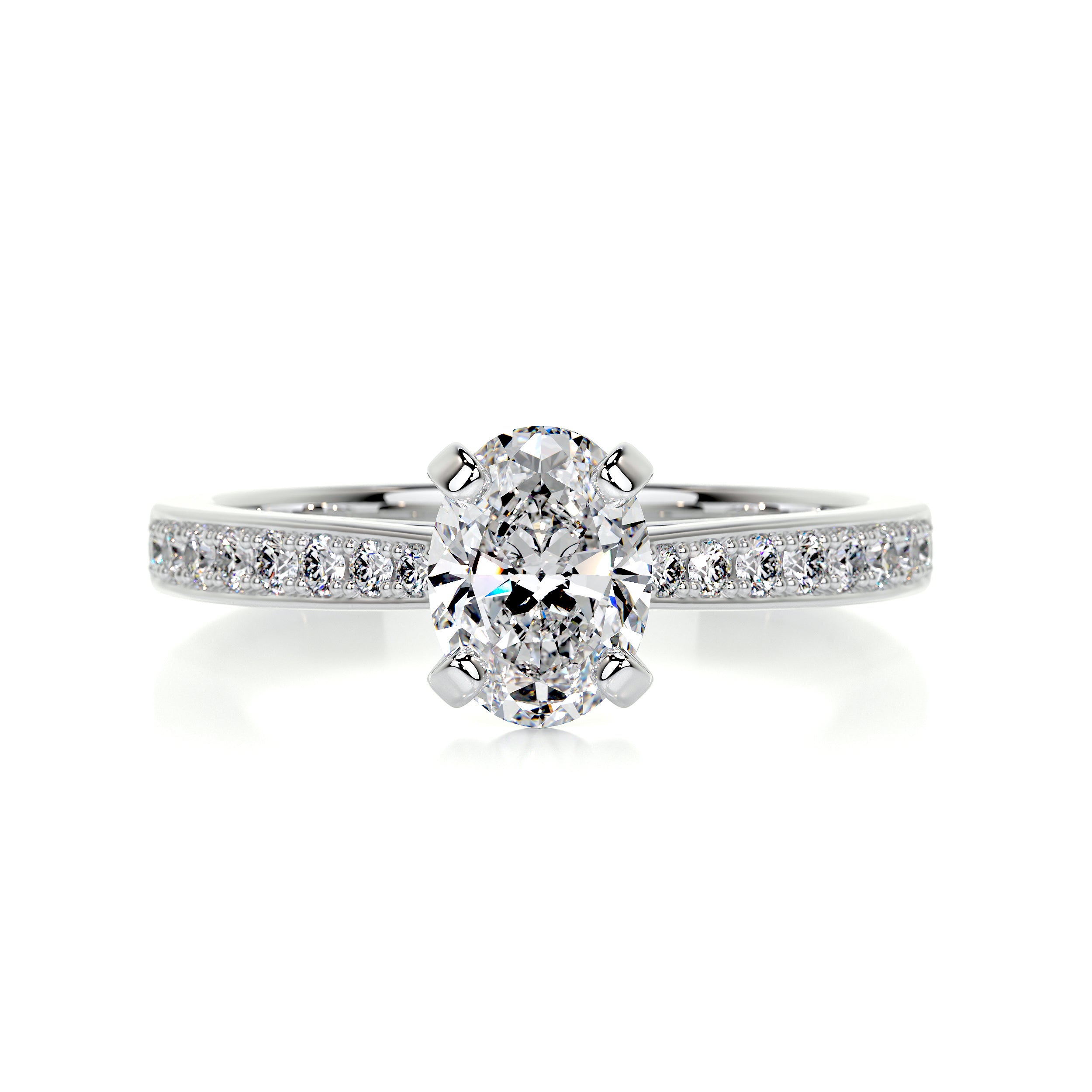 Talia Diamond Engagement Ring -14K White Gold