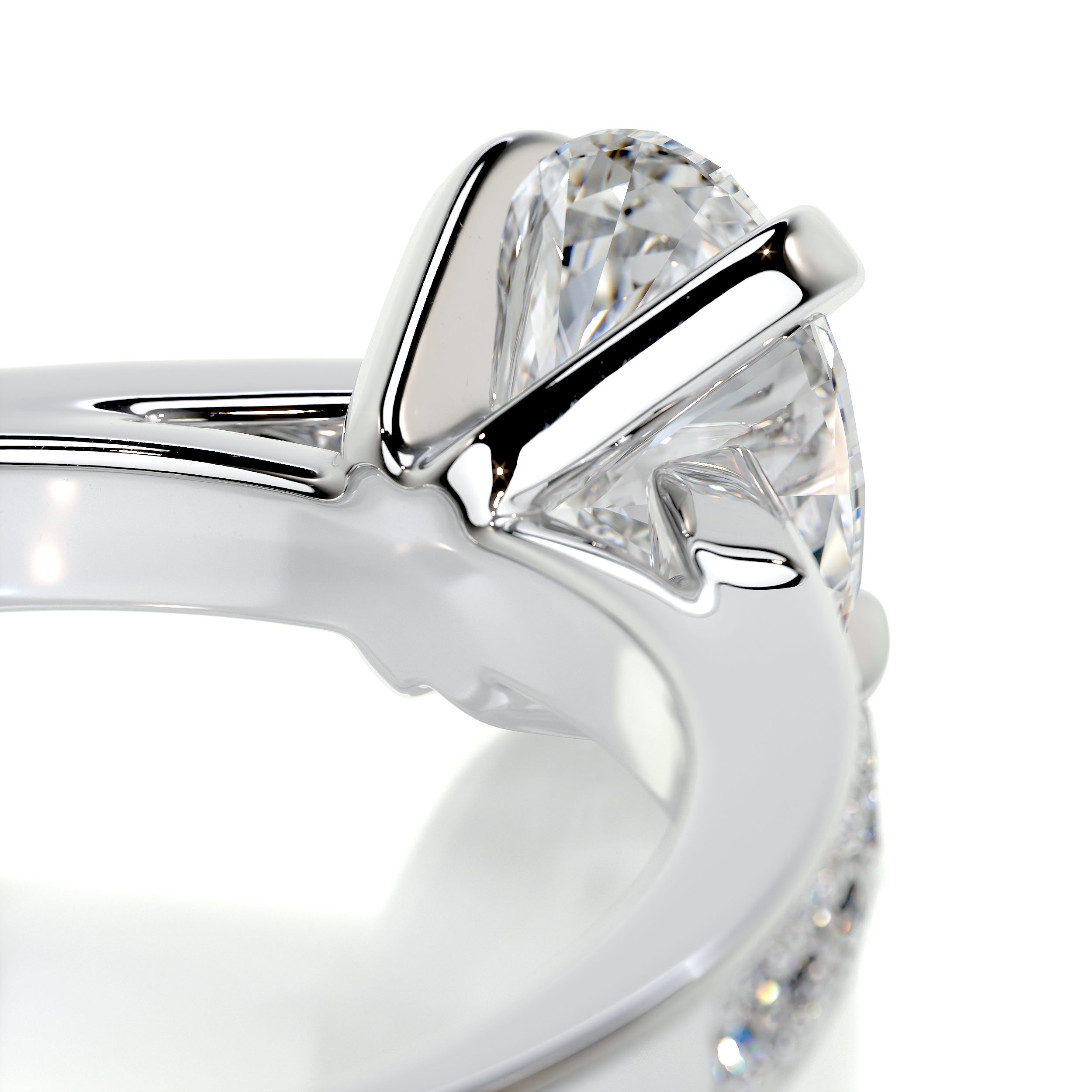 Talia Diamond Engagement Ring -14K White Gold