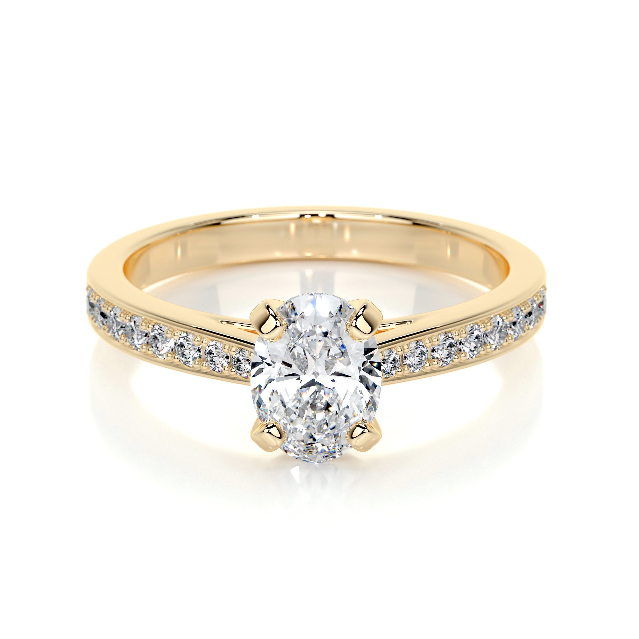Talia Lab Grown Diamond Ring -18K Yellow Gold