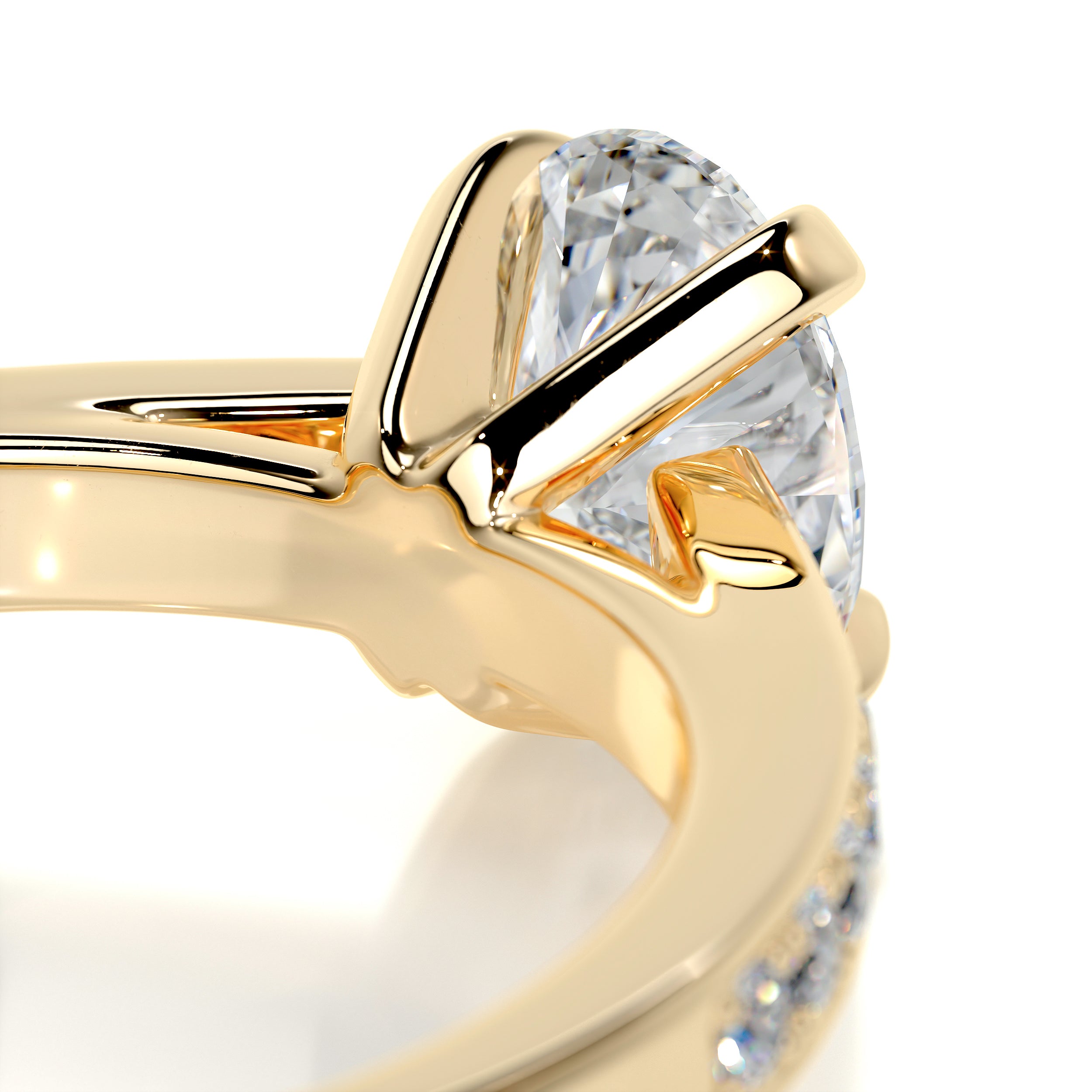 Talia Diamond Engagement Ring -18K Yellow Gold
