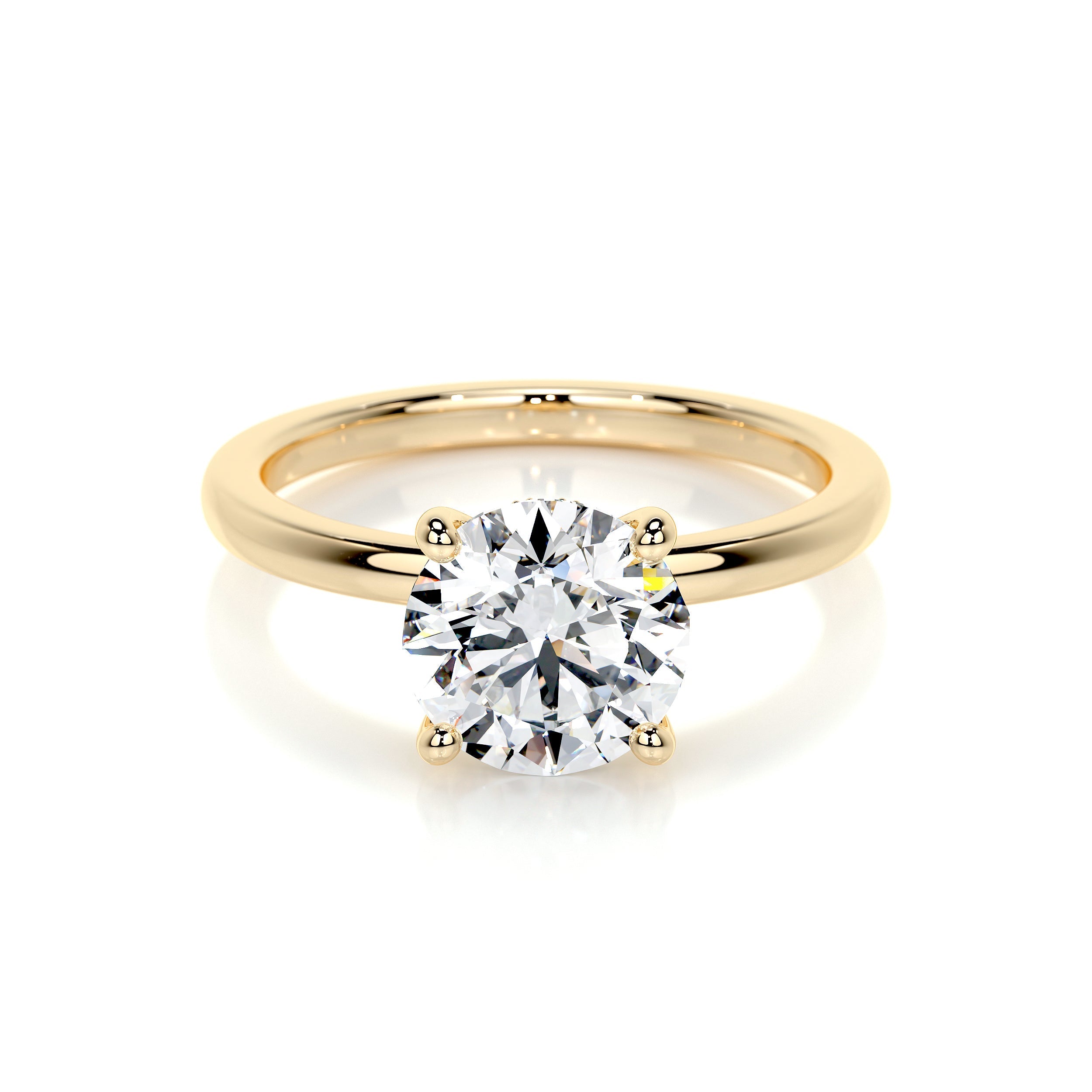Cynthia Lab Grown Diamond Ring   (2.1 Carat) -18K Yellow Gold