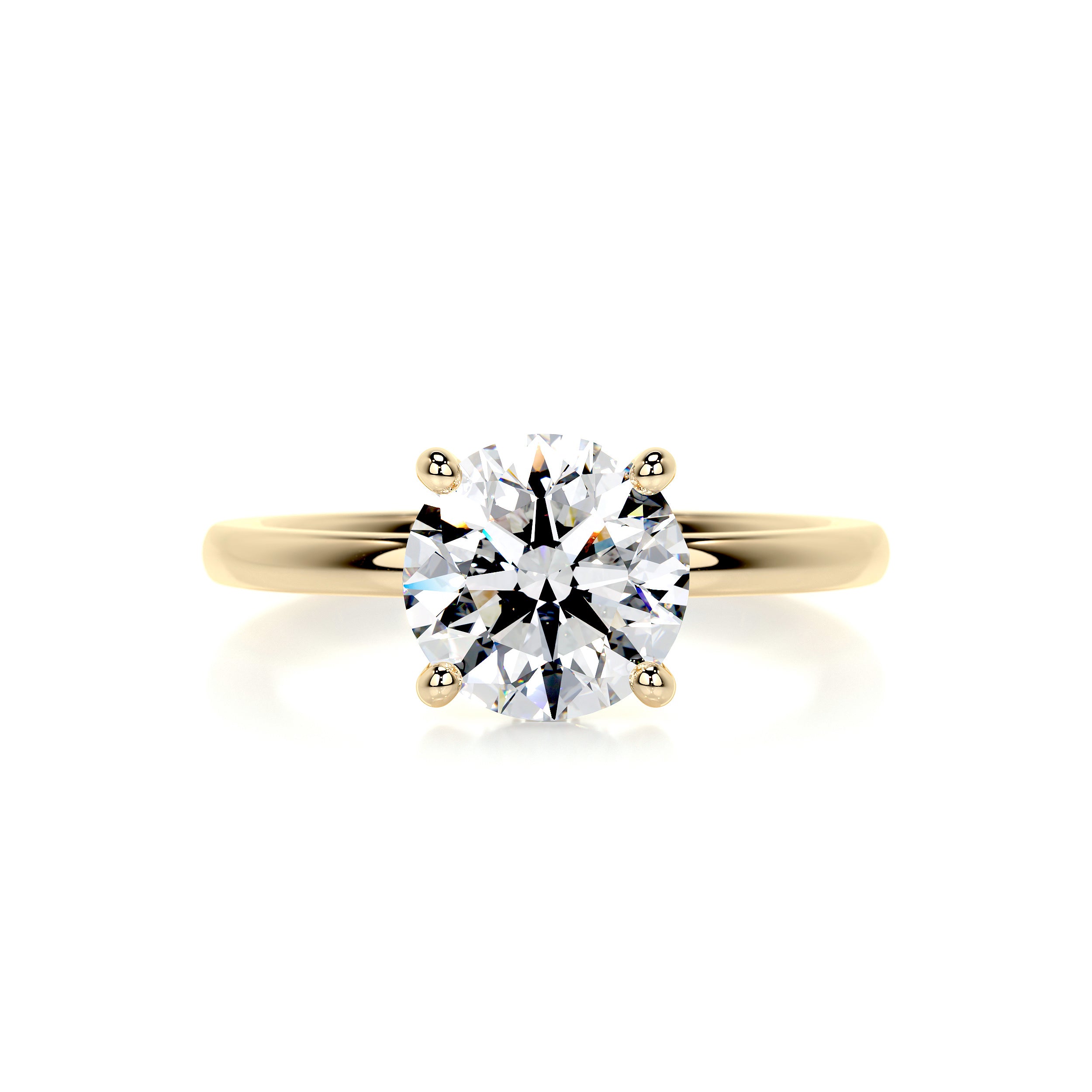 Cynthia Diamond Engagement Ring -18K Yellow Gold