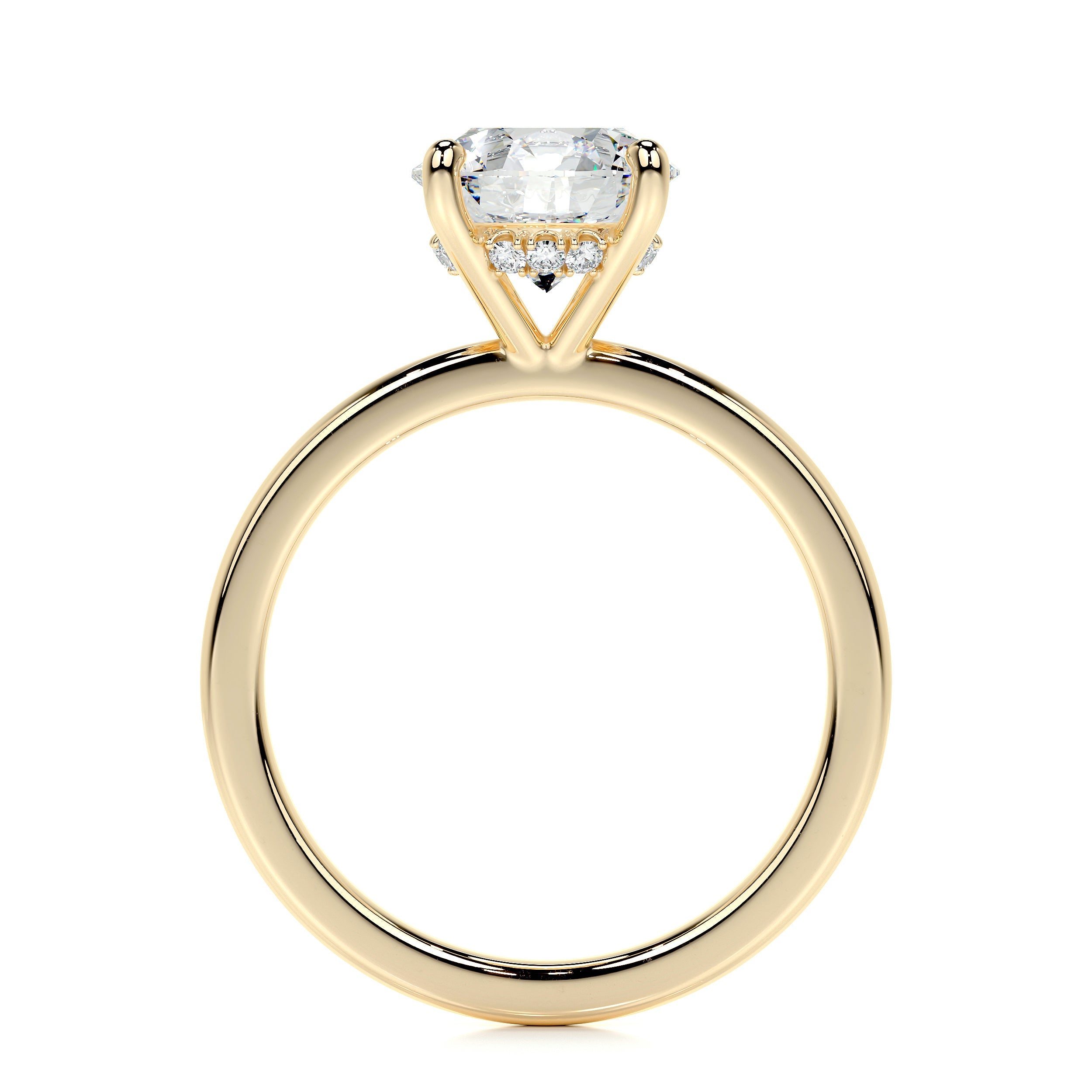Cynthia Lab Grown Diamond Ring (2.1 Carat) -18K Yellow Gold