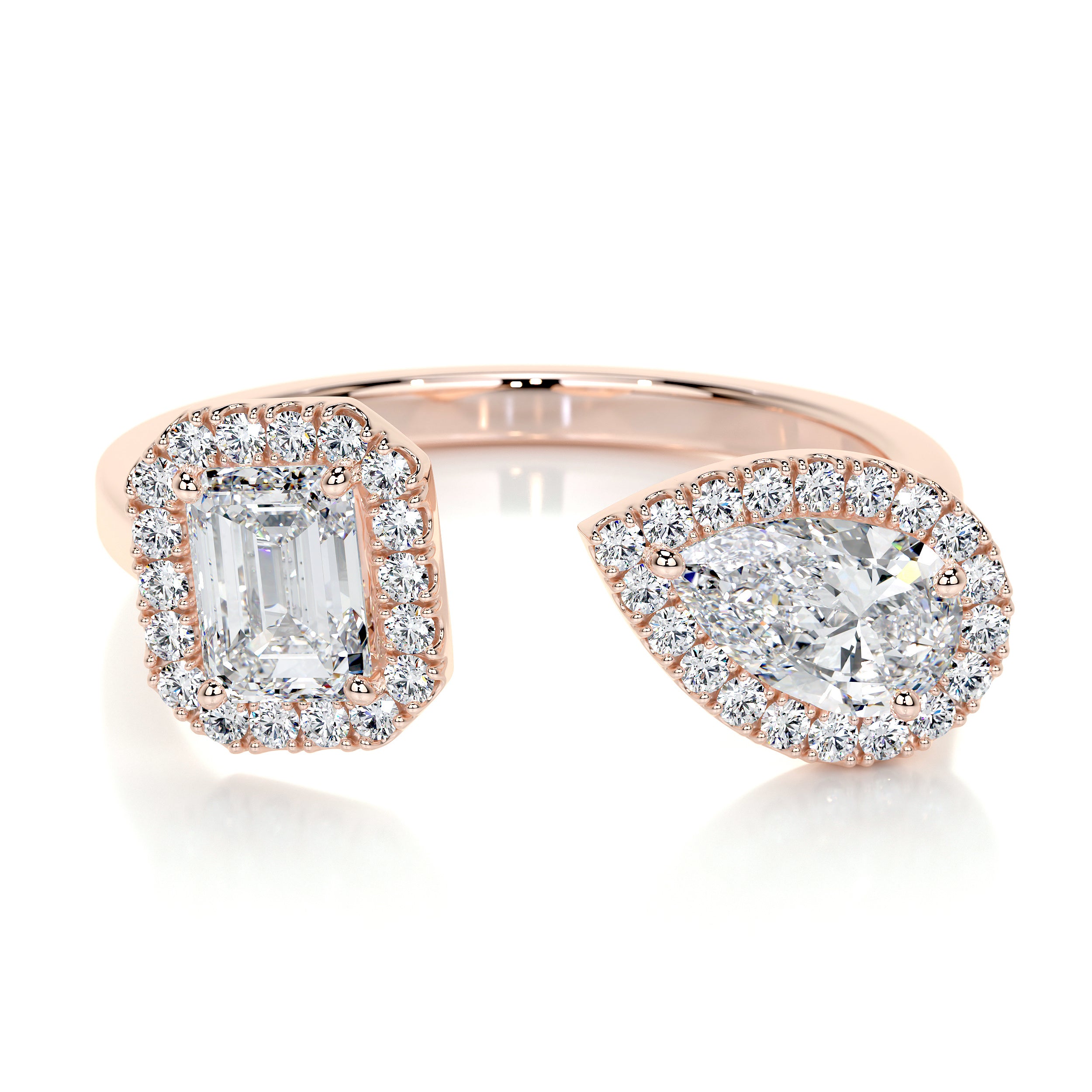 Edith Lab Grown Diamond Wedding Ring   (1.2 Carat) -14K Rose Gold