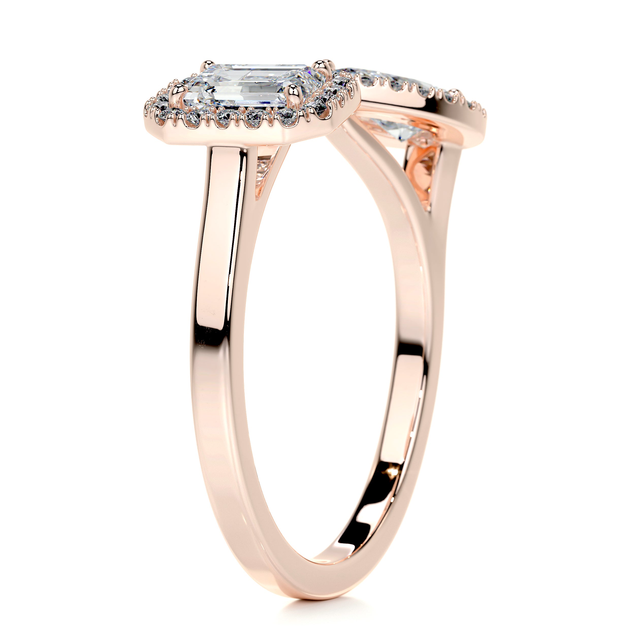 Edith Designer Diamond Ring   (1.2 Carat) -14K Rose Gold