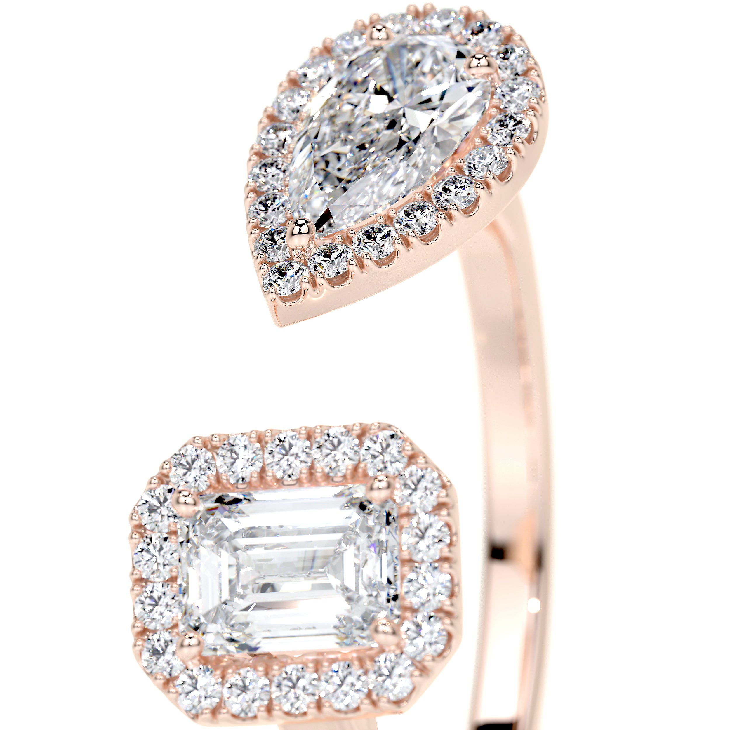 Edith Lab Grown Diamond Wedding Ring   (1.2 Carat) -14K Rose Gold
