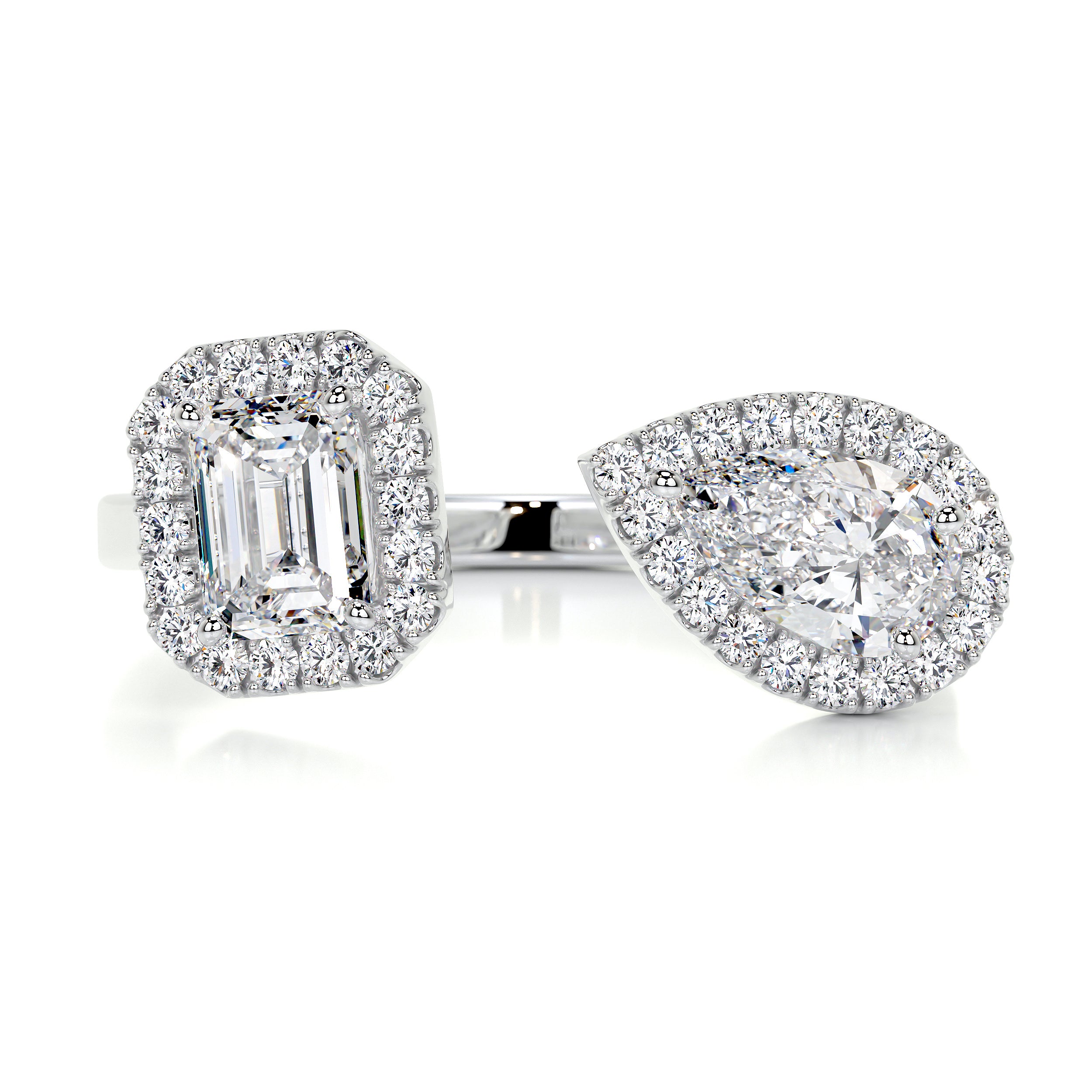 Edith Designer Diamond Ring (1.2 Carat) -14K White Gold