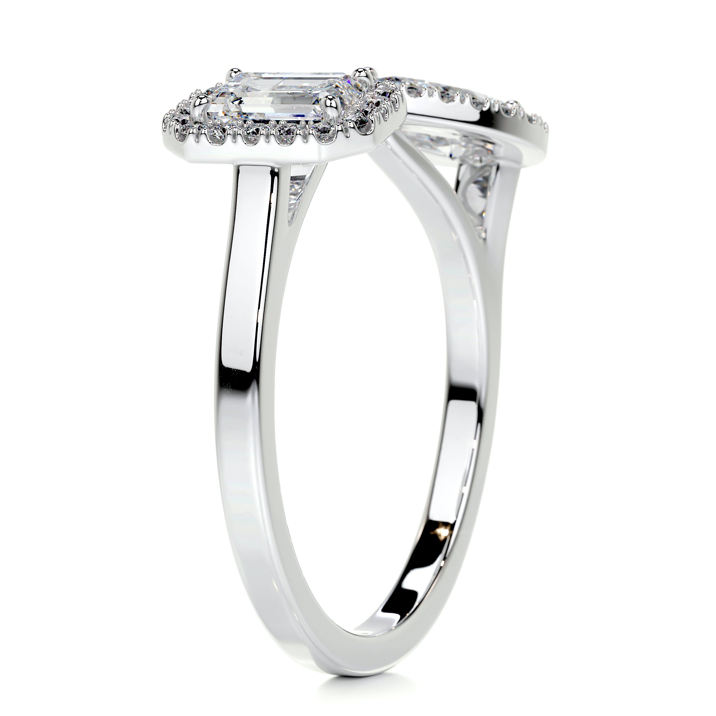 Edith Designer Diamond Ring (1.2 Carat) -14K White Gold