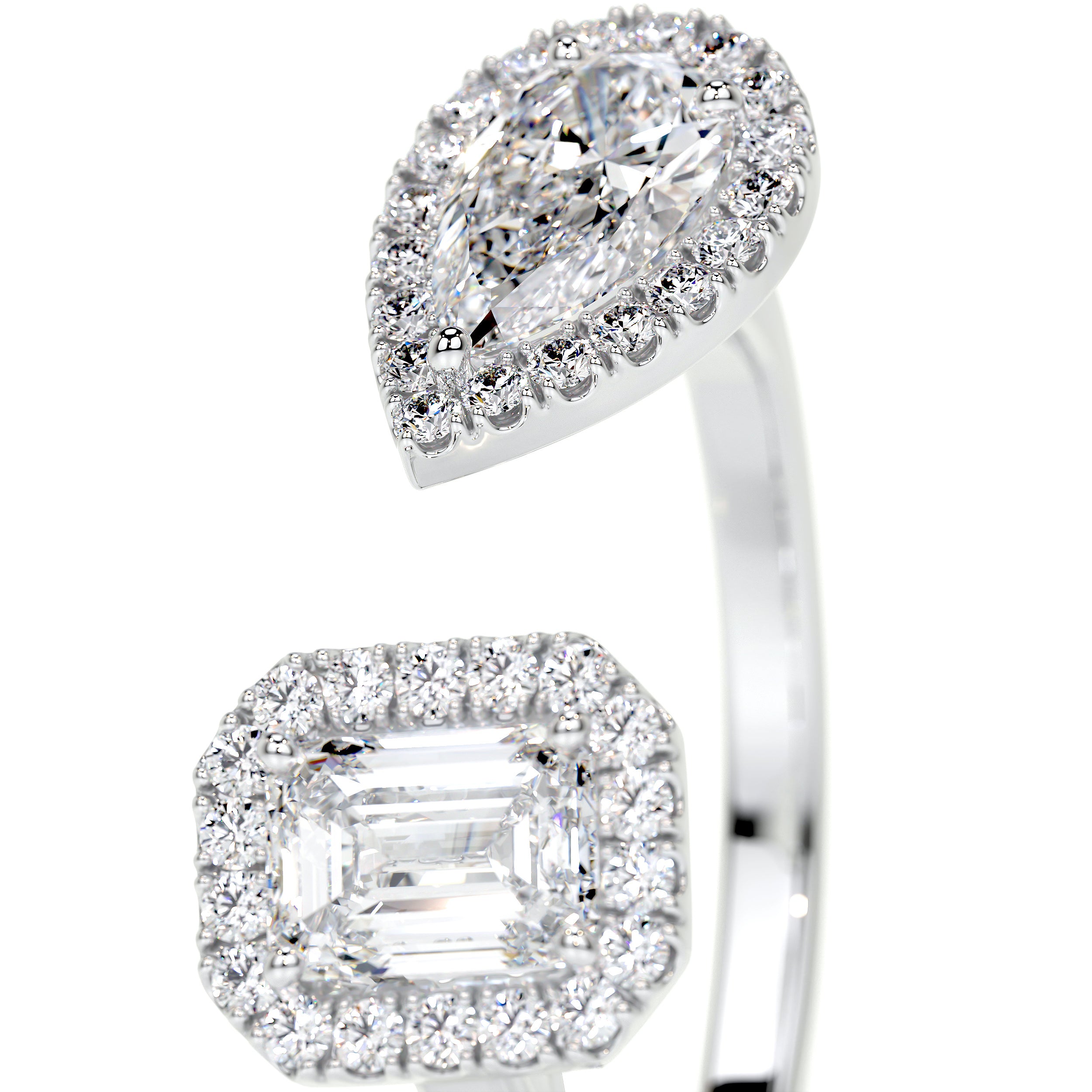 Edith Lab Grown Diamond Wedding Ring   (1.2 Carat) -18K White Gold