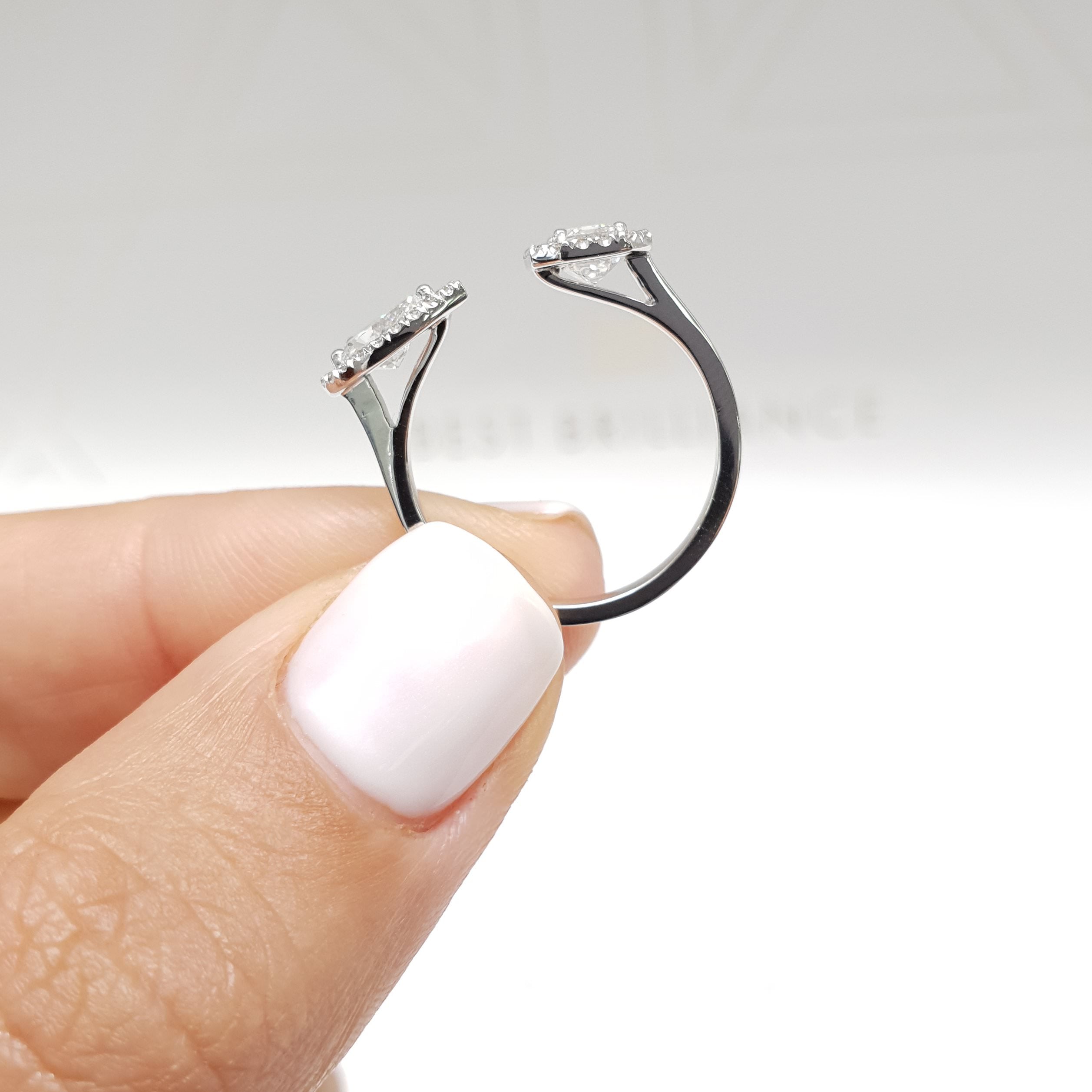 Edith Lab Grown Diamond Wedding Ring (1.2 Carat) -18K White Gold