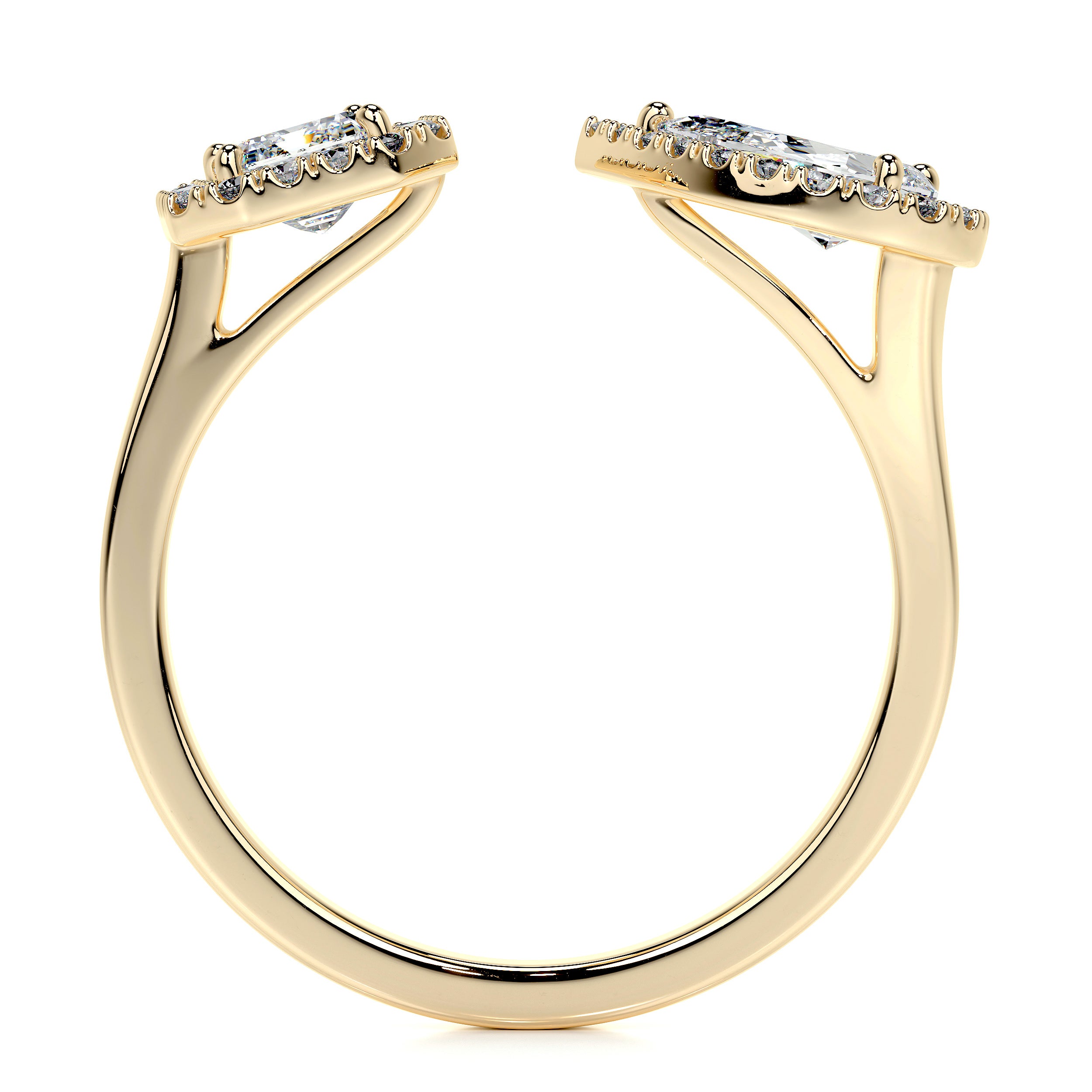 Edith Lab Grown Diamond Wedding Ring   (1.2 Carat) -18K Yellow Gold