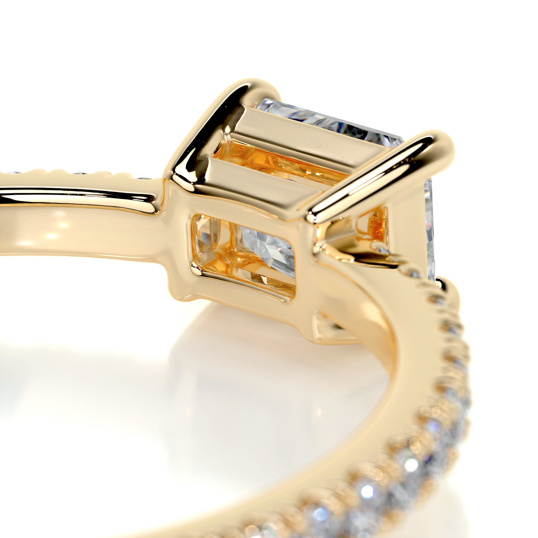 Chloe Radiant Stacking Ring (0.75 Carat) - 18K Yellow Gold