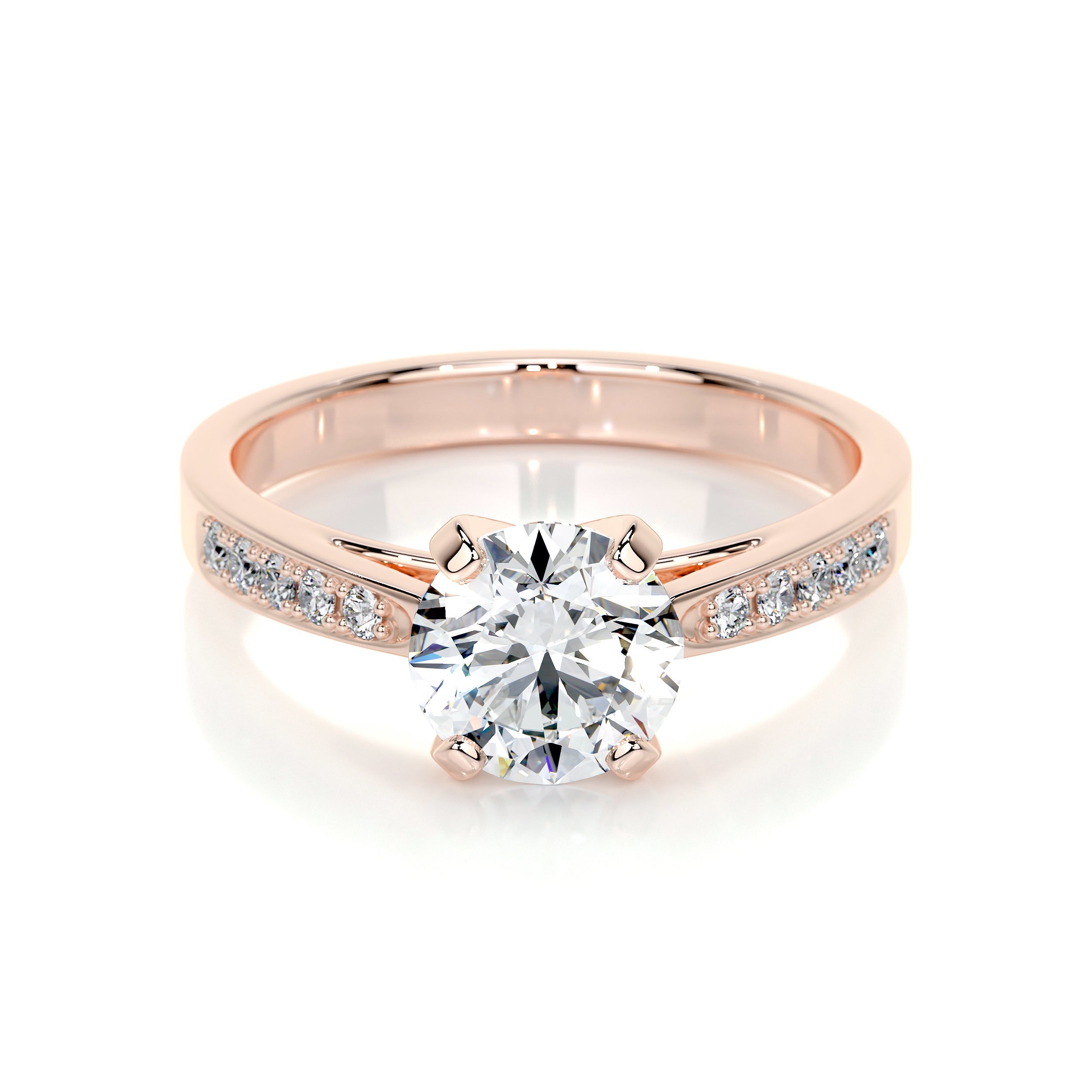 Margaret Lab Grown Diamond Ring   (1.35 Carat) -14K Rose Gold