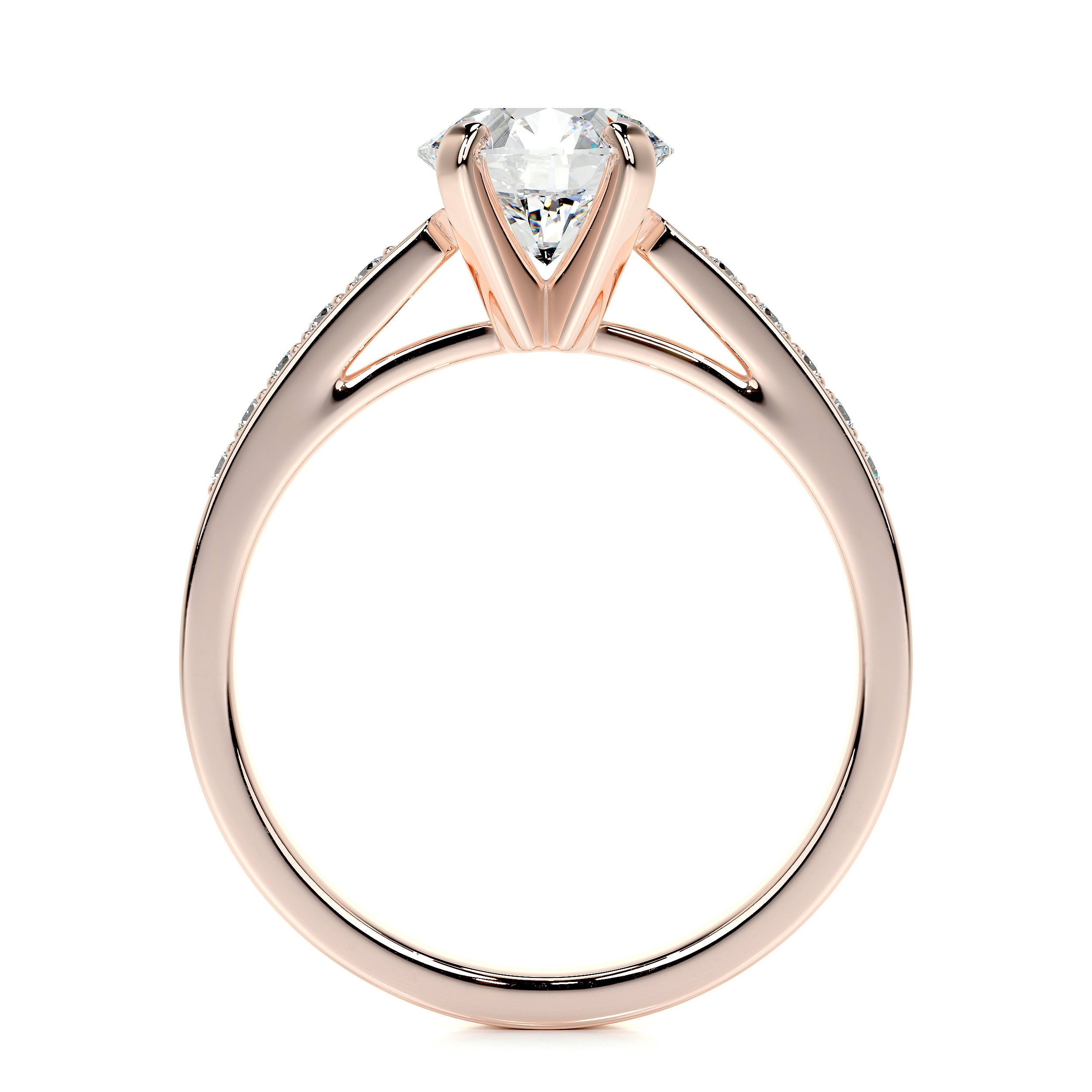 Margaret Lab Grown Diamond Ring   (1.35 Carat) -14K Rose Gold