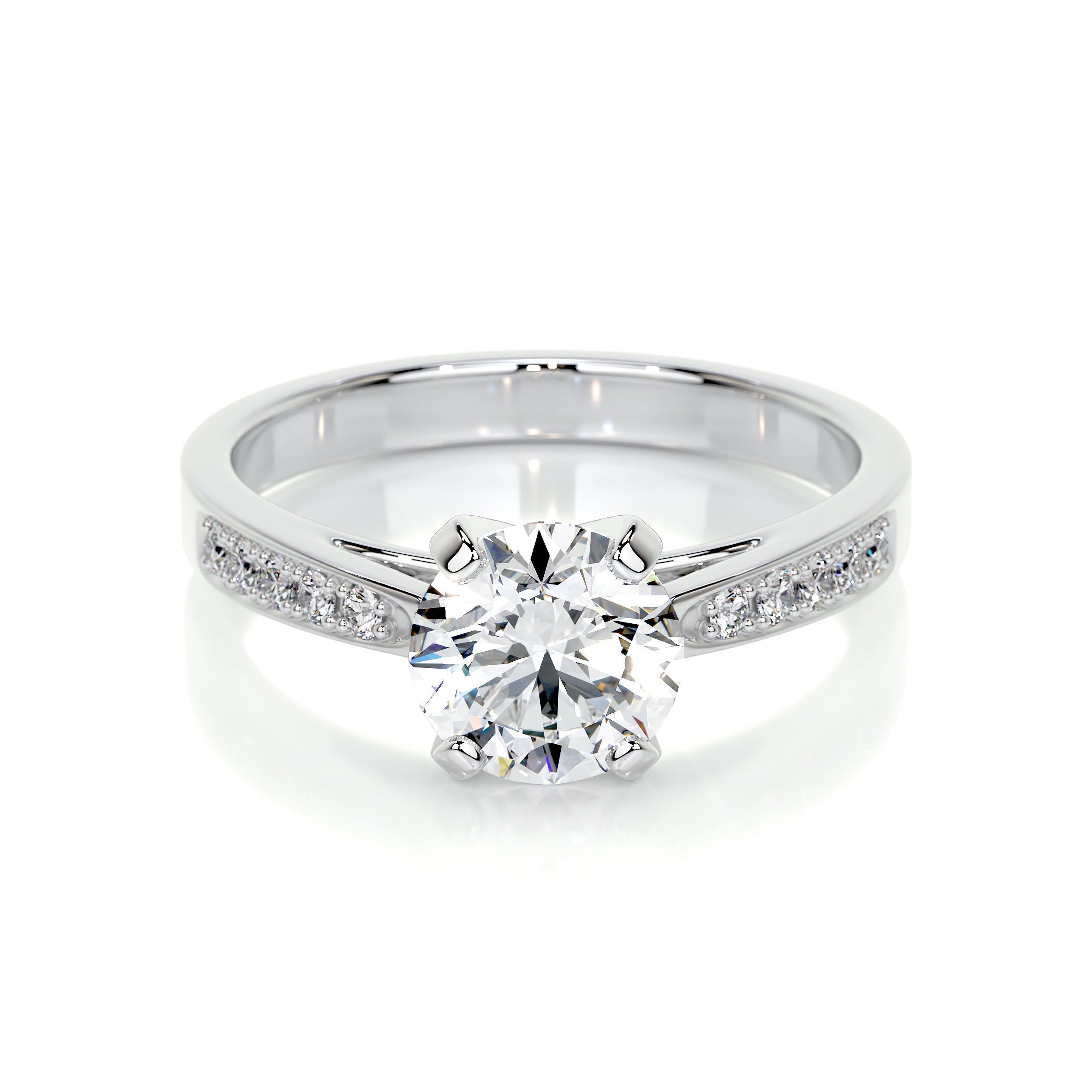 Margaret Lab Grown Diamond Ring (1.35 Carat) -14K White Gold