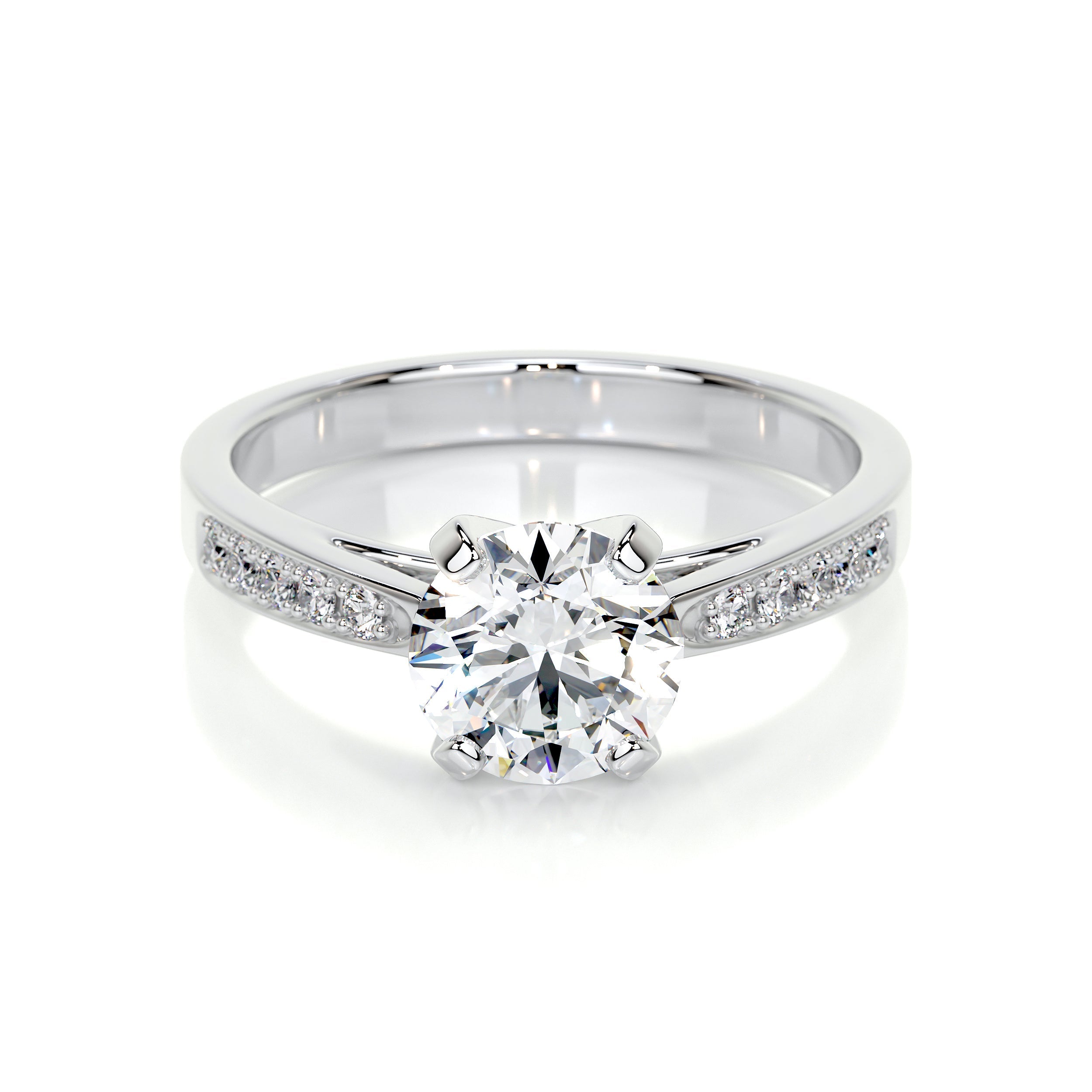 Margaret Lab Grown Diamond Ring   (1.35 Carat) -14K White Gold