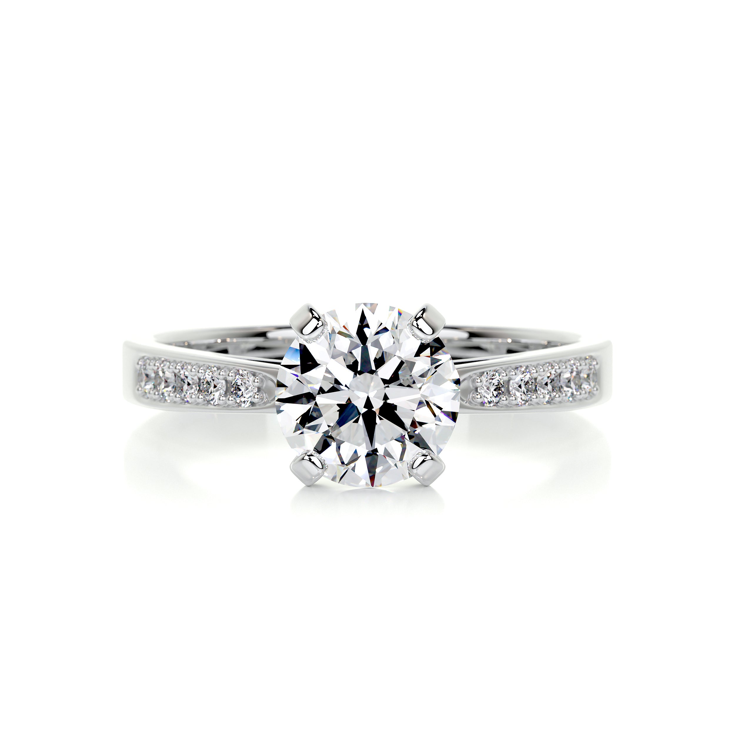 Margaret Diamond Engagement Ring -18K White Gold
