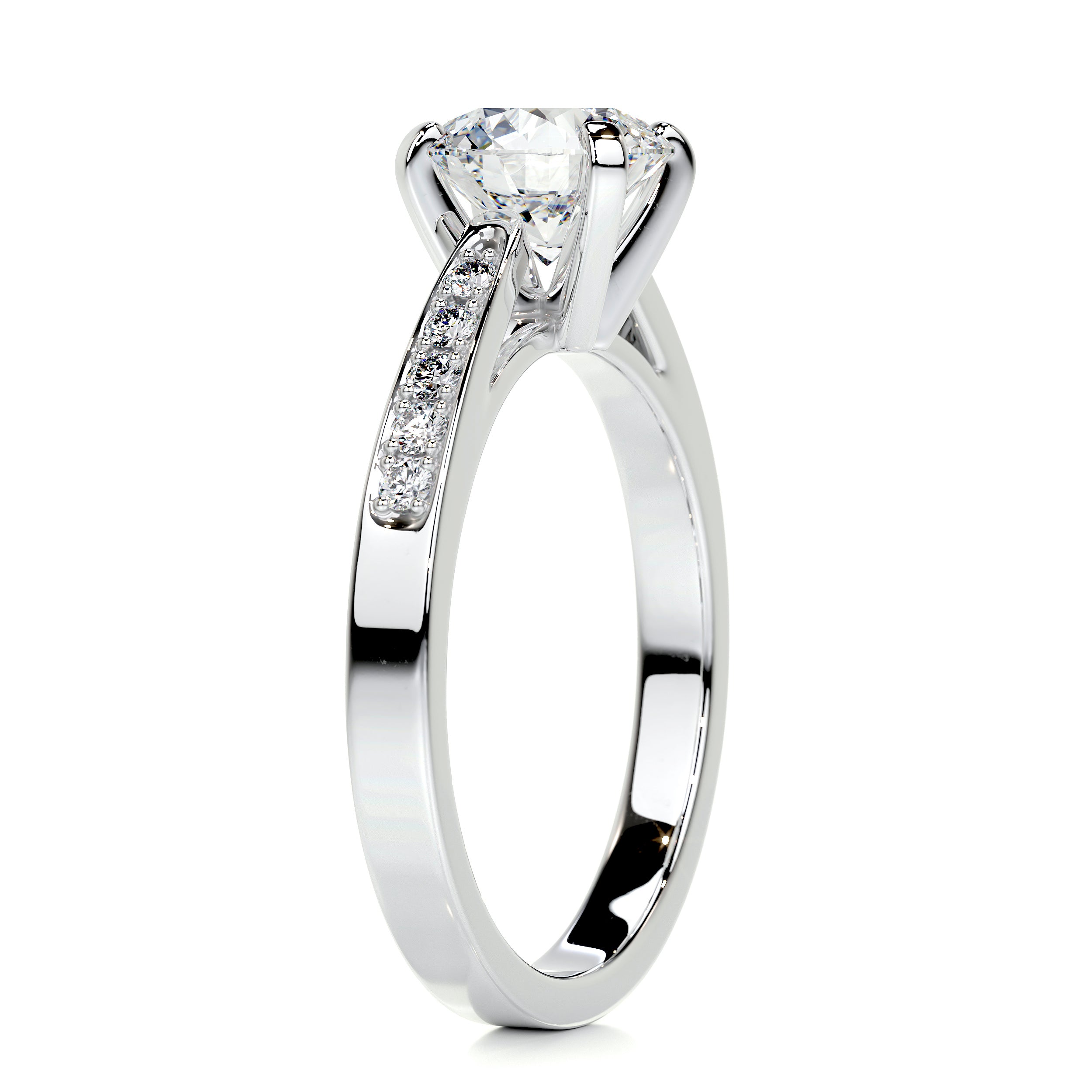Margaret Diamond Engagement Ring -18K White Gold