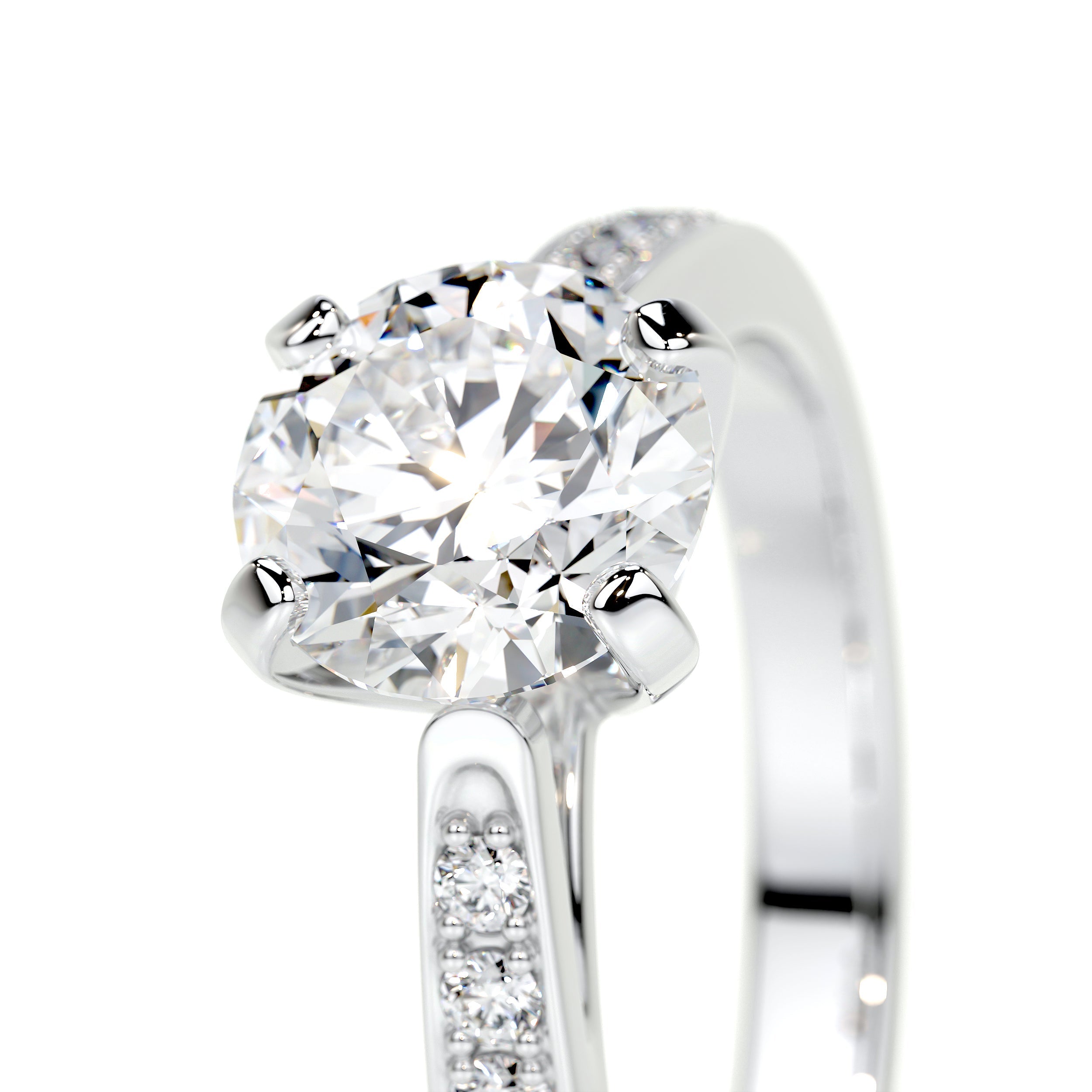 Margaret Lab Grown Diamond Ring (1.35 Carat) -14K White Gold