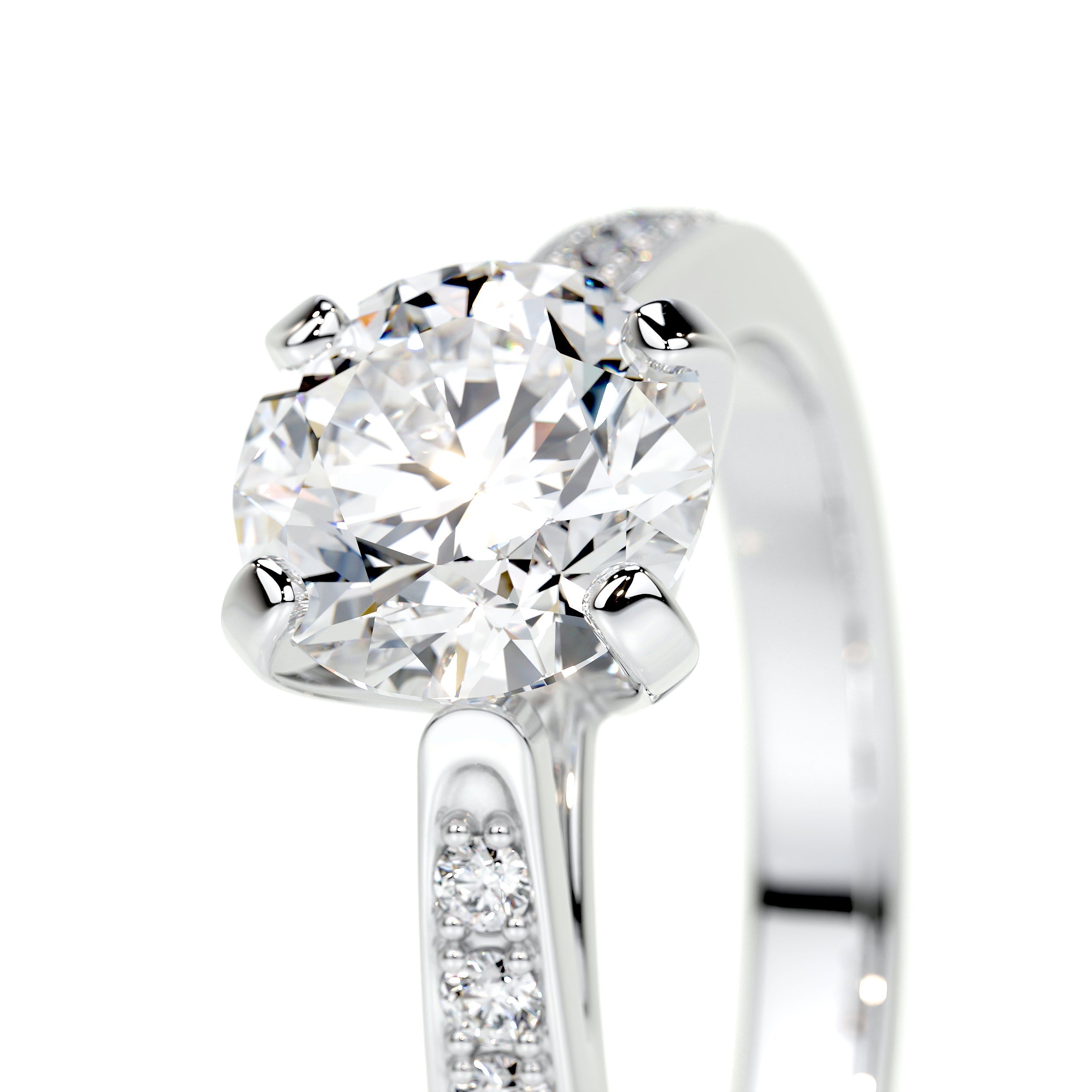 Margaret Lab Grown Diamond Ring   (1.35 Carat) -14K White Gold