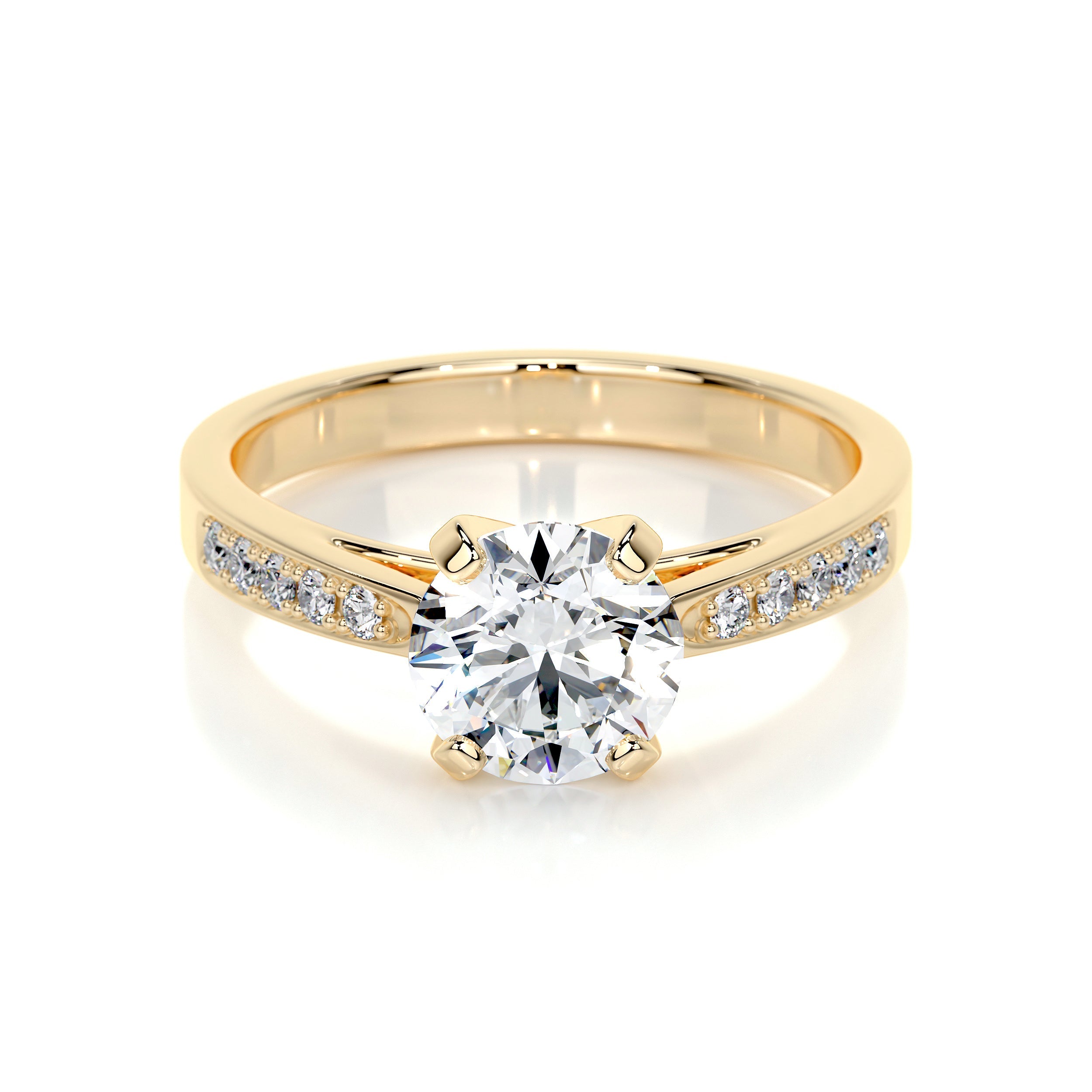 Margaret Lab Grown Diamond Ring (1.35 Carat) -18K Yellow Gold