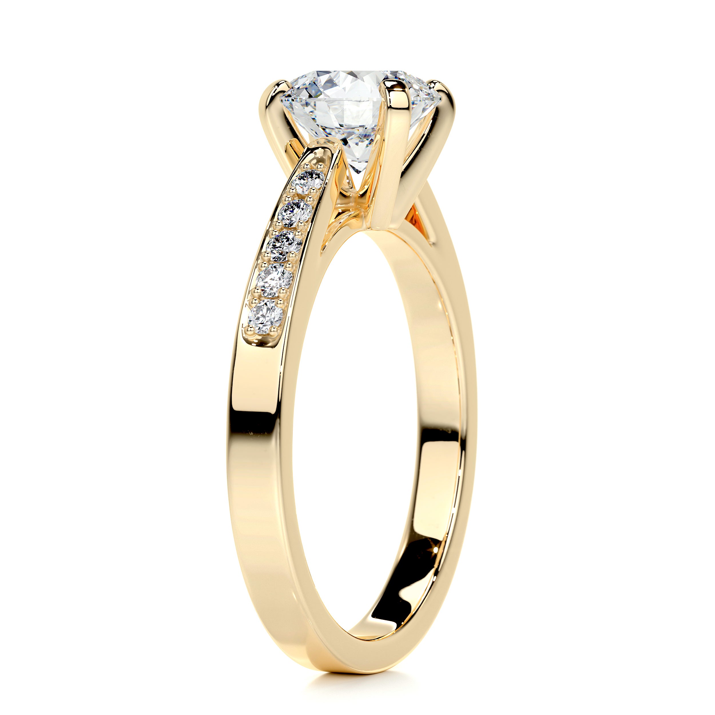 Margaret Diamond Engagement Ring -18K Yellow Gold