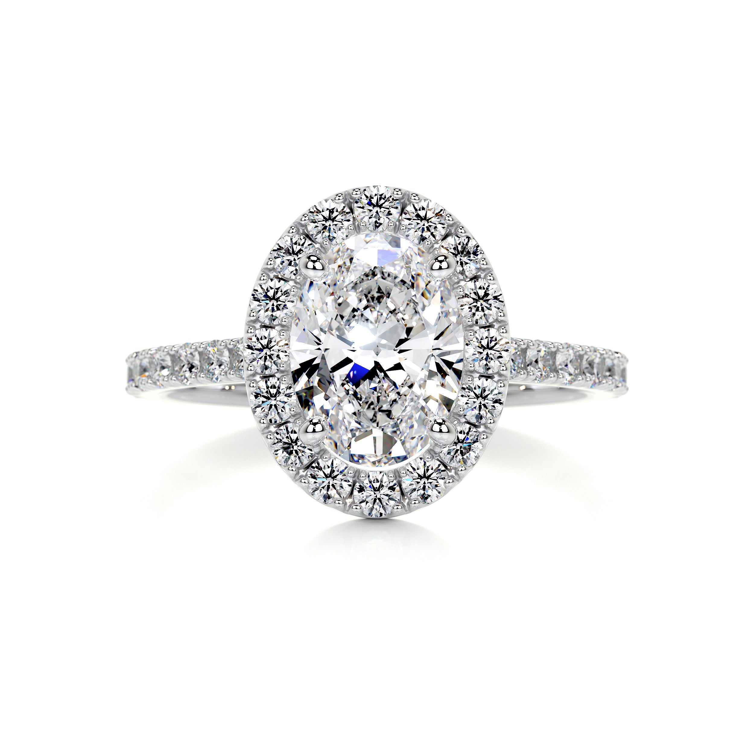 Maria Diamond Engagement Ring - 14K White Gold