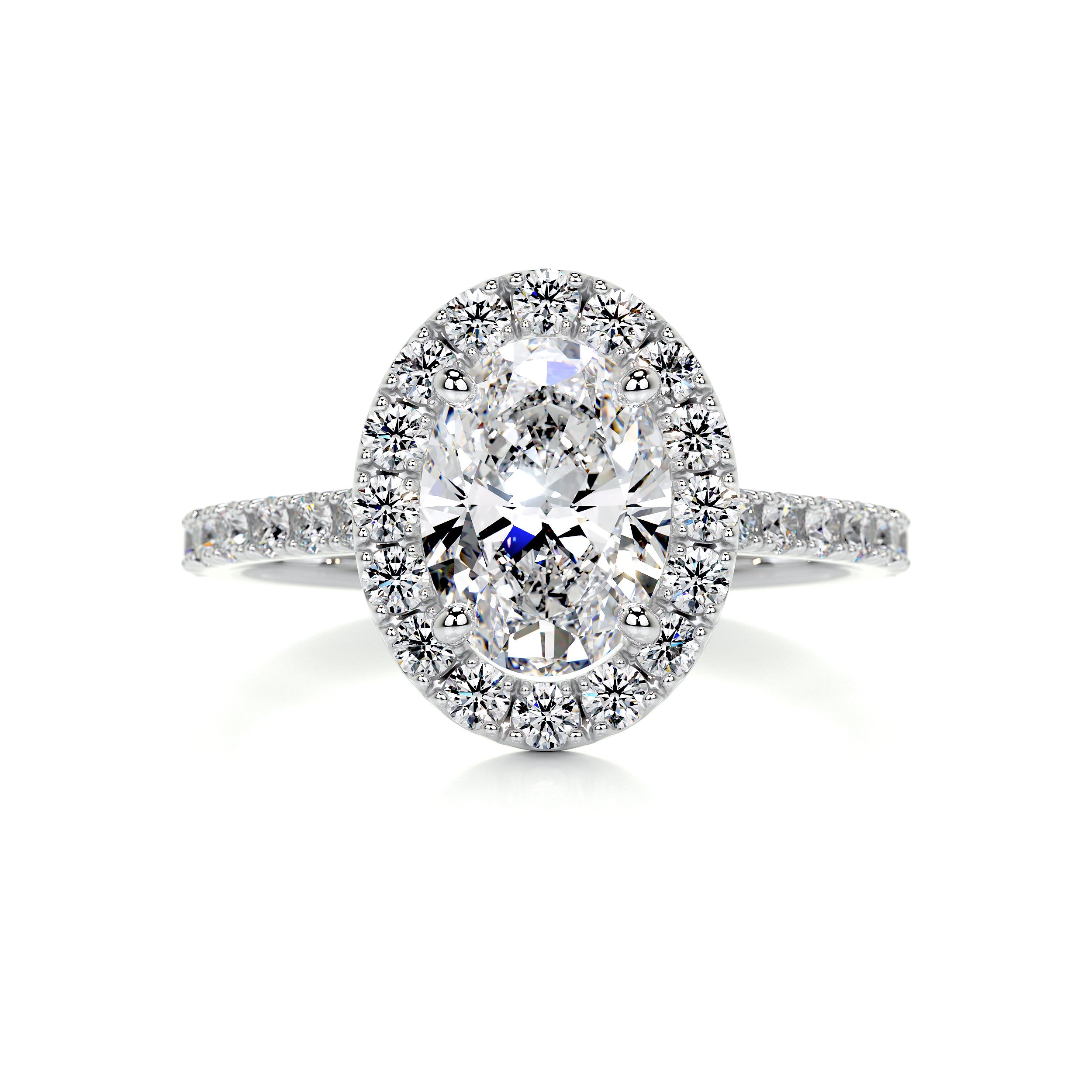 Maria Diamond Engagement Ring - 18K White Gold