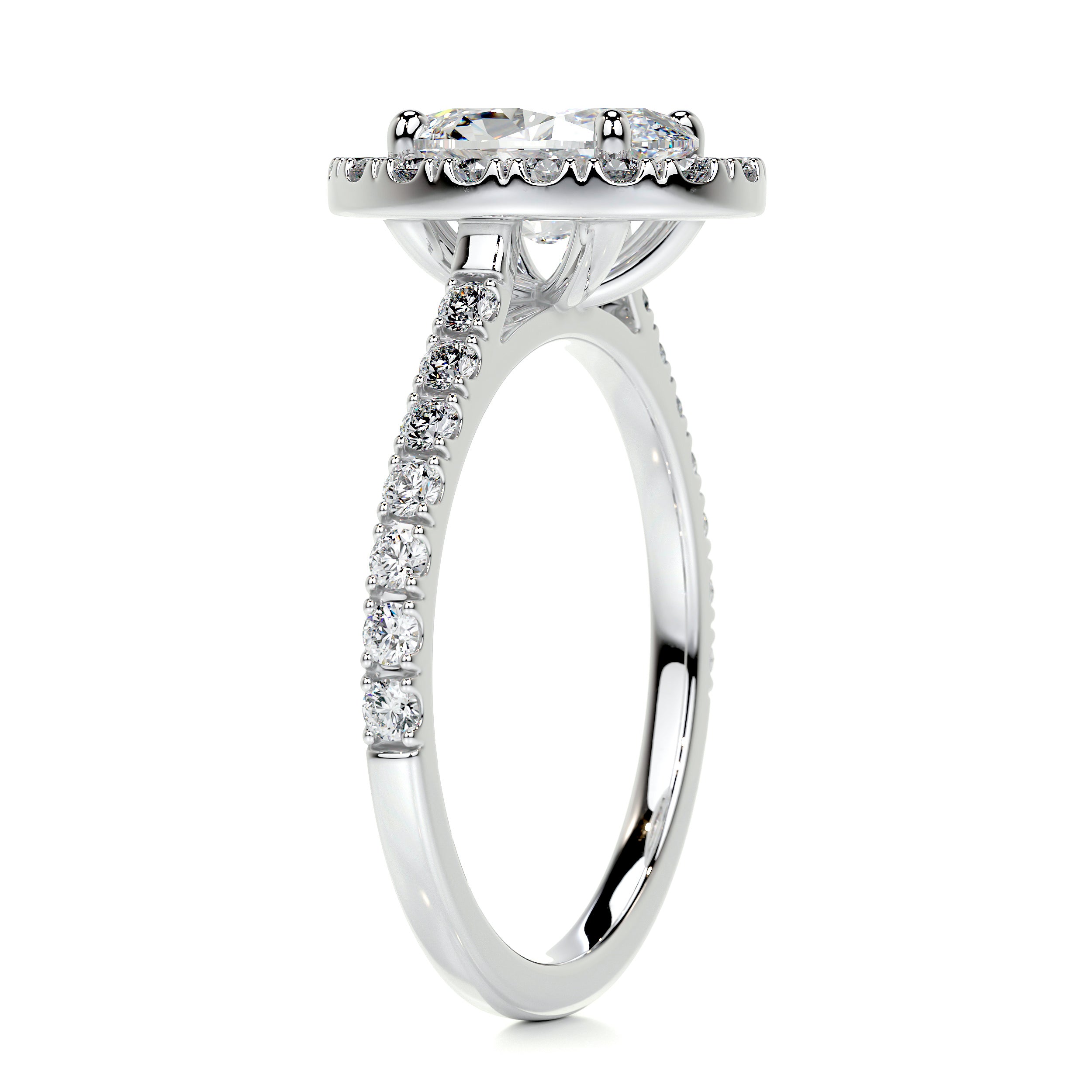 Maria Diamond Engagement Ring - 14K White Gold