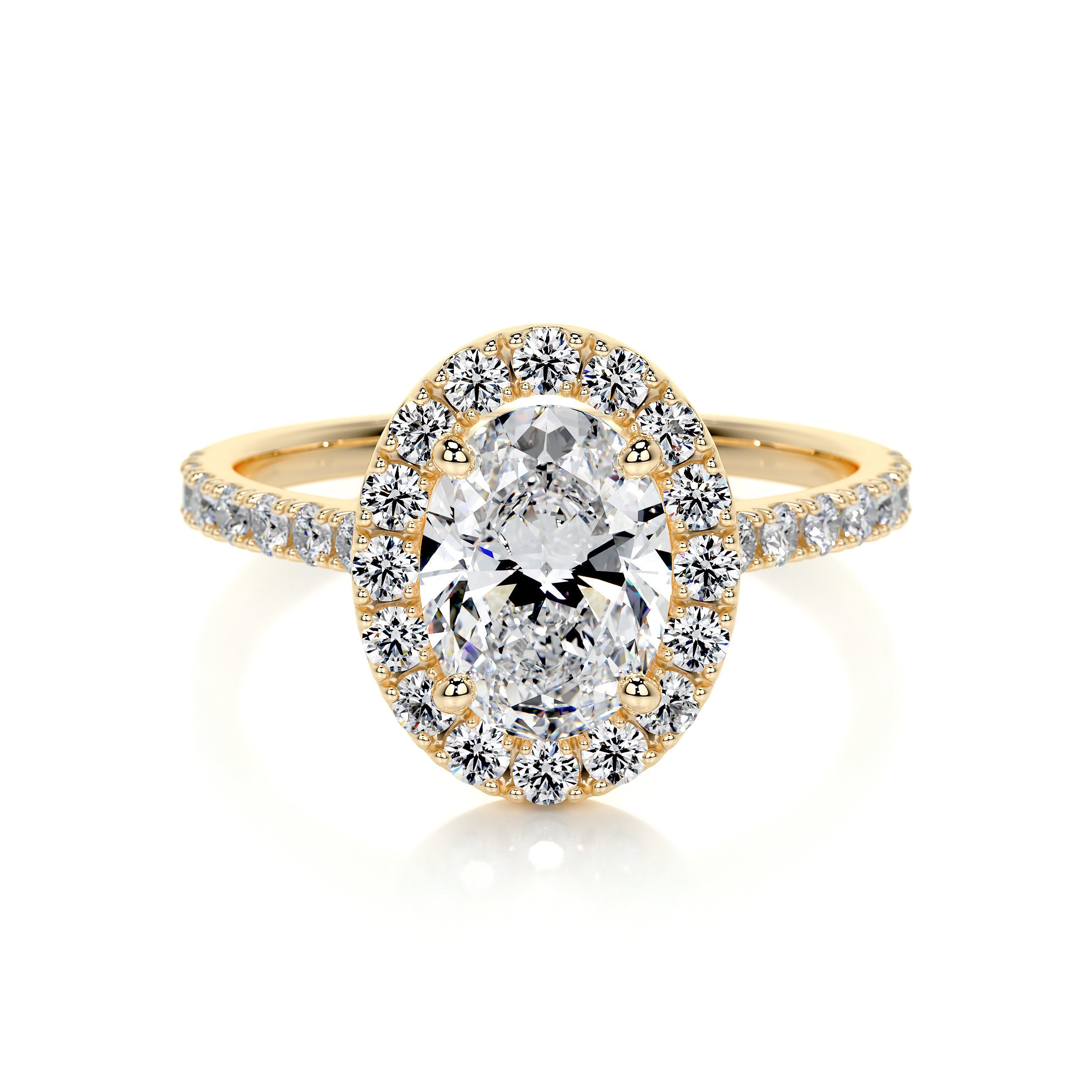 Maria Lab Grown Diamond Ring (1.3 Carat) - 18K Yellow Gold
