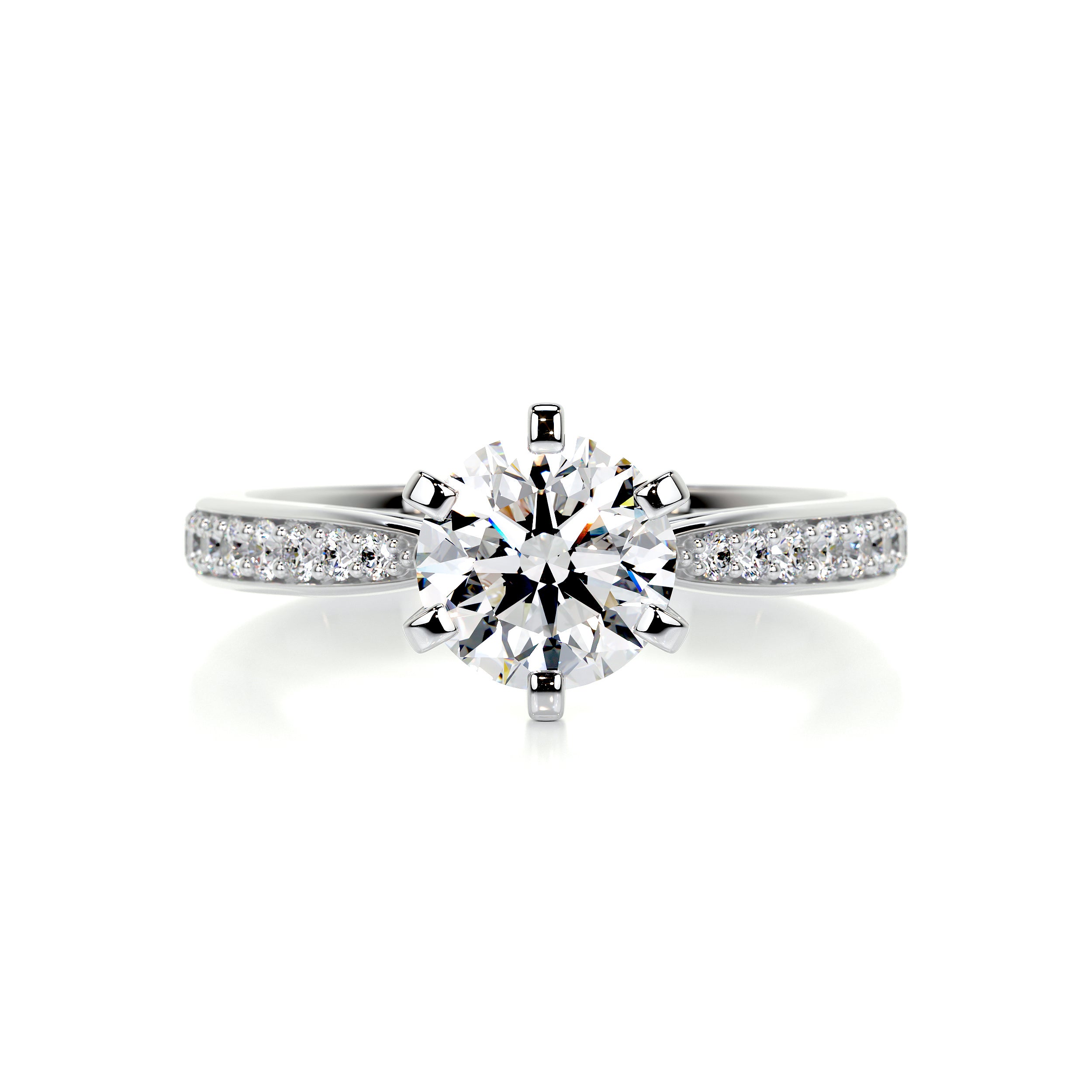 Talia Diamond Engagement Ring - 14K White Gold