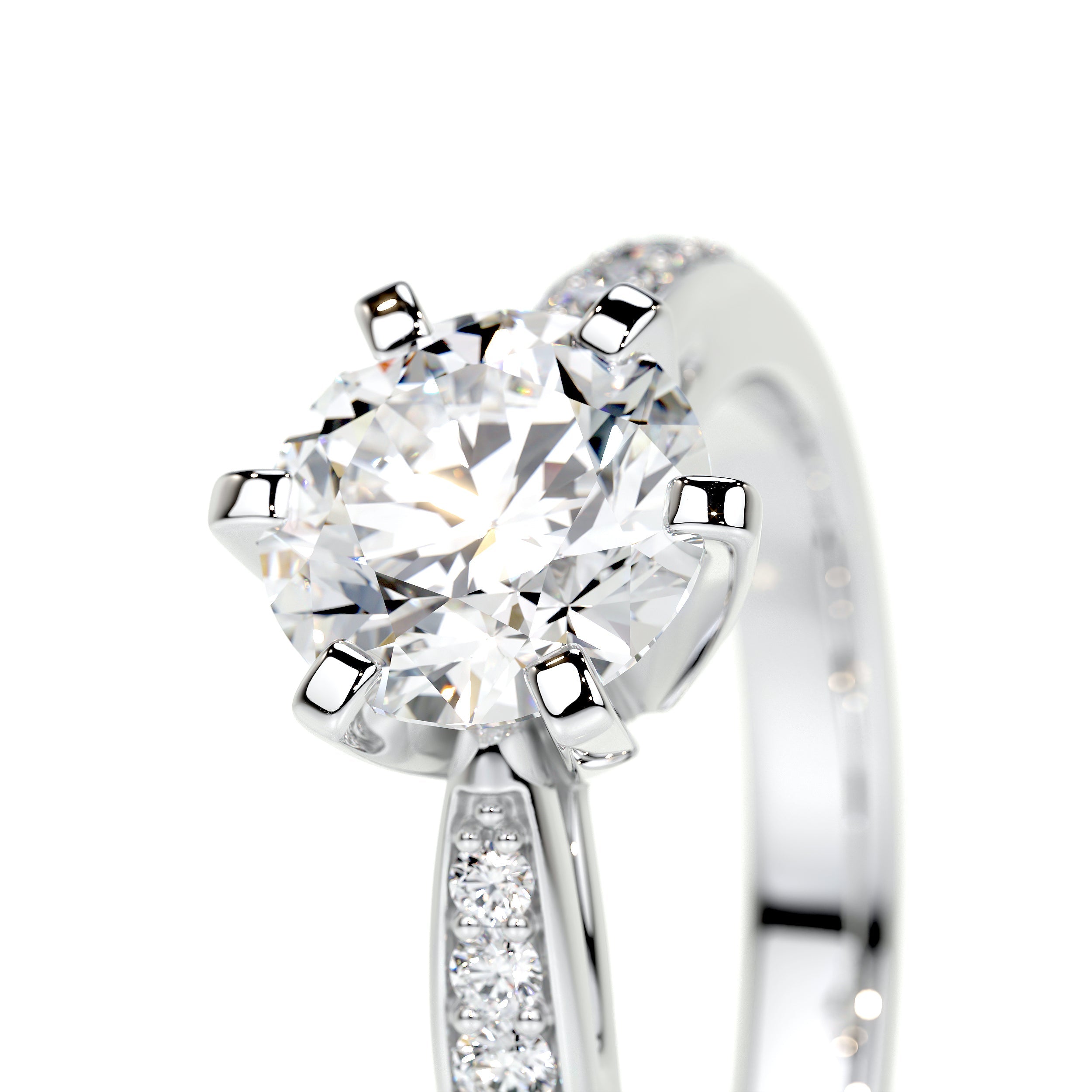 Talia Lab Grown Diamond Ring - 18K White Gold