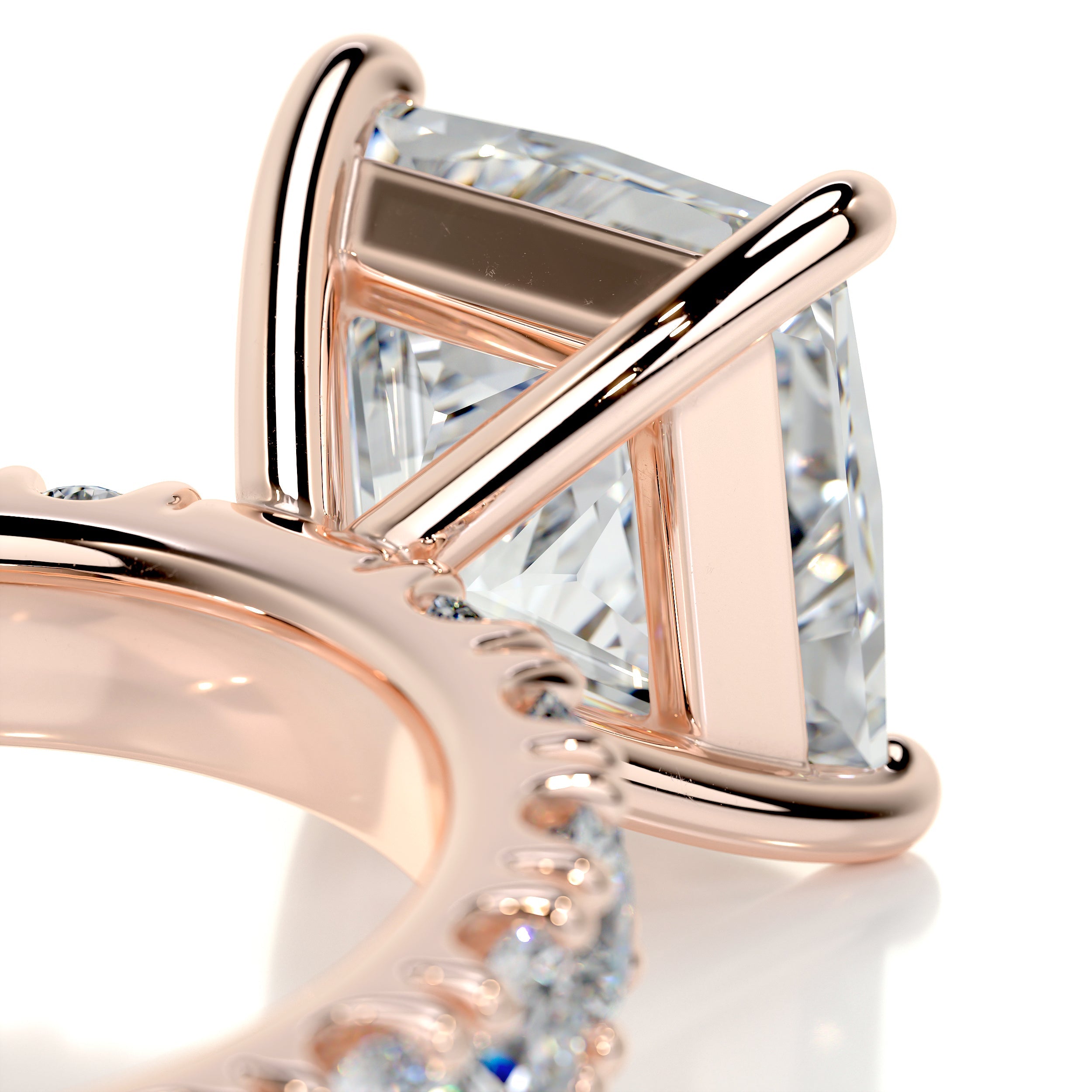 Molly Diamond Engagement Ring (3.5 Carat) -14K Rose Gold