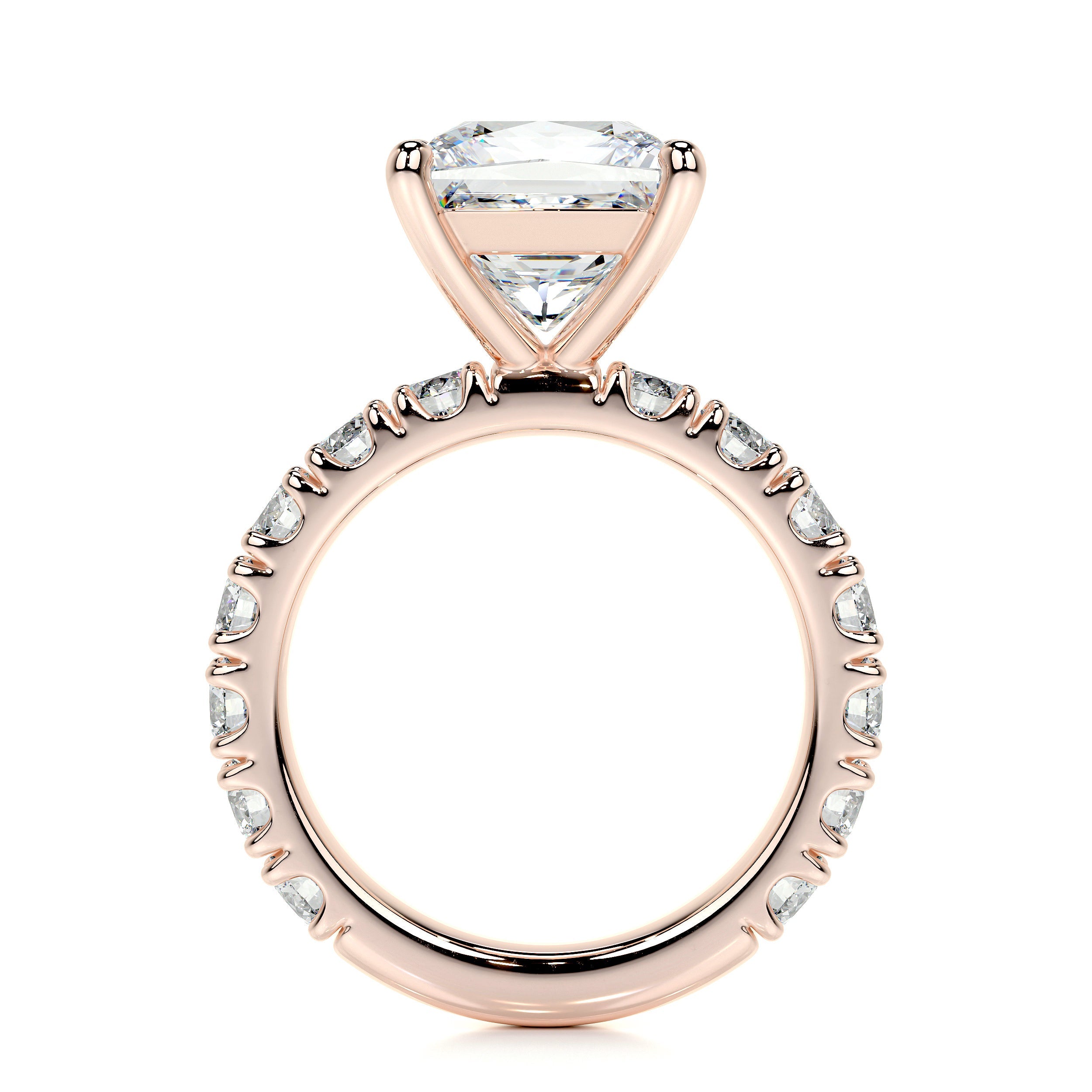Molly Lab Grown Diamond Ring (3.5 Carat) -14K Rose Gold