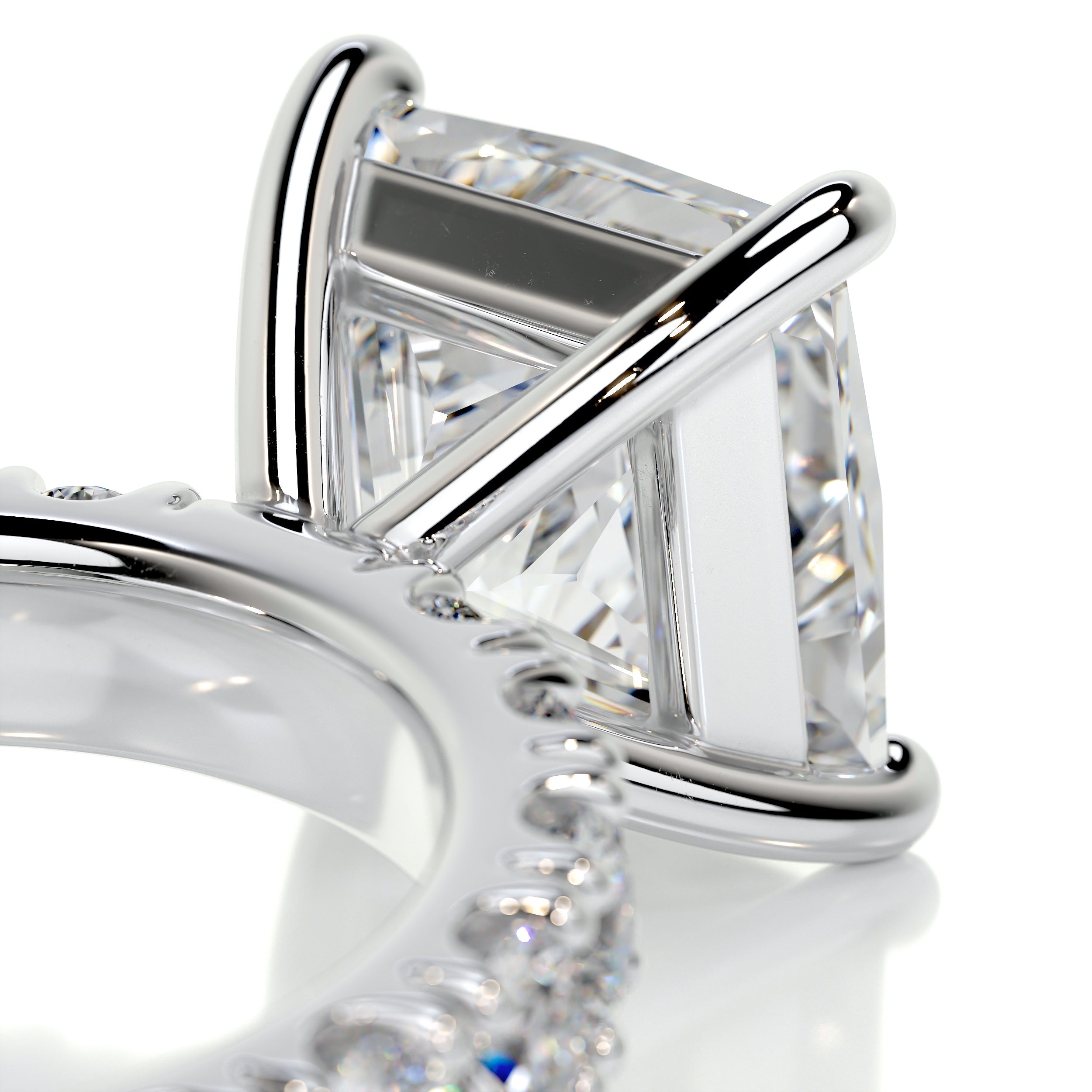 Molly Diamond Engagement Ring (3.5 Carat) -14K White Gold