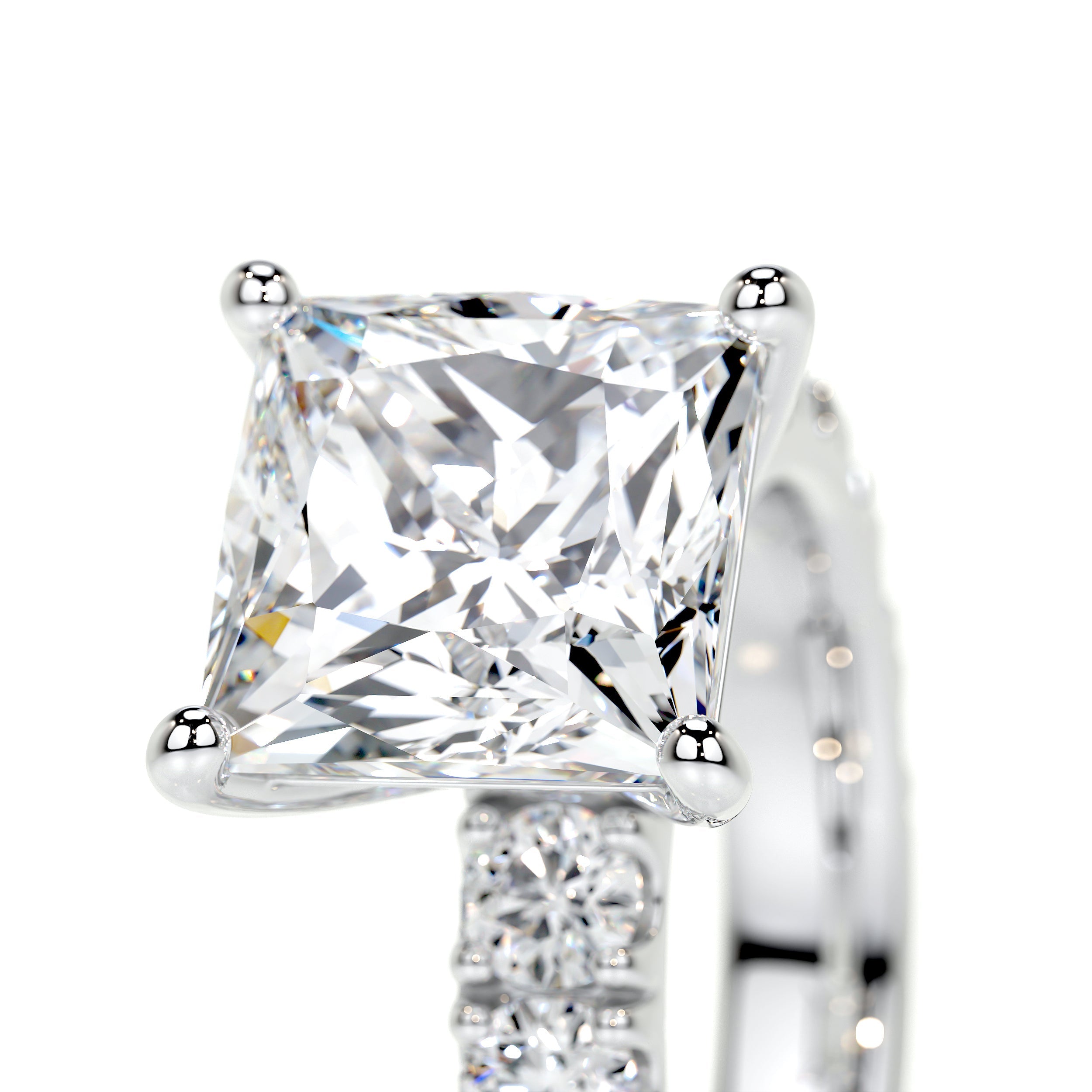 Molly Lab Grown Diamond Ring   (3.5 Carat) -14K White Gold