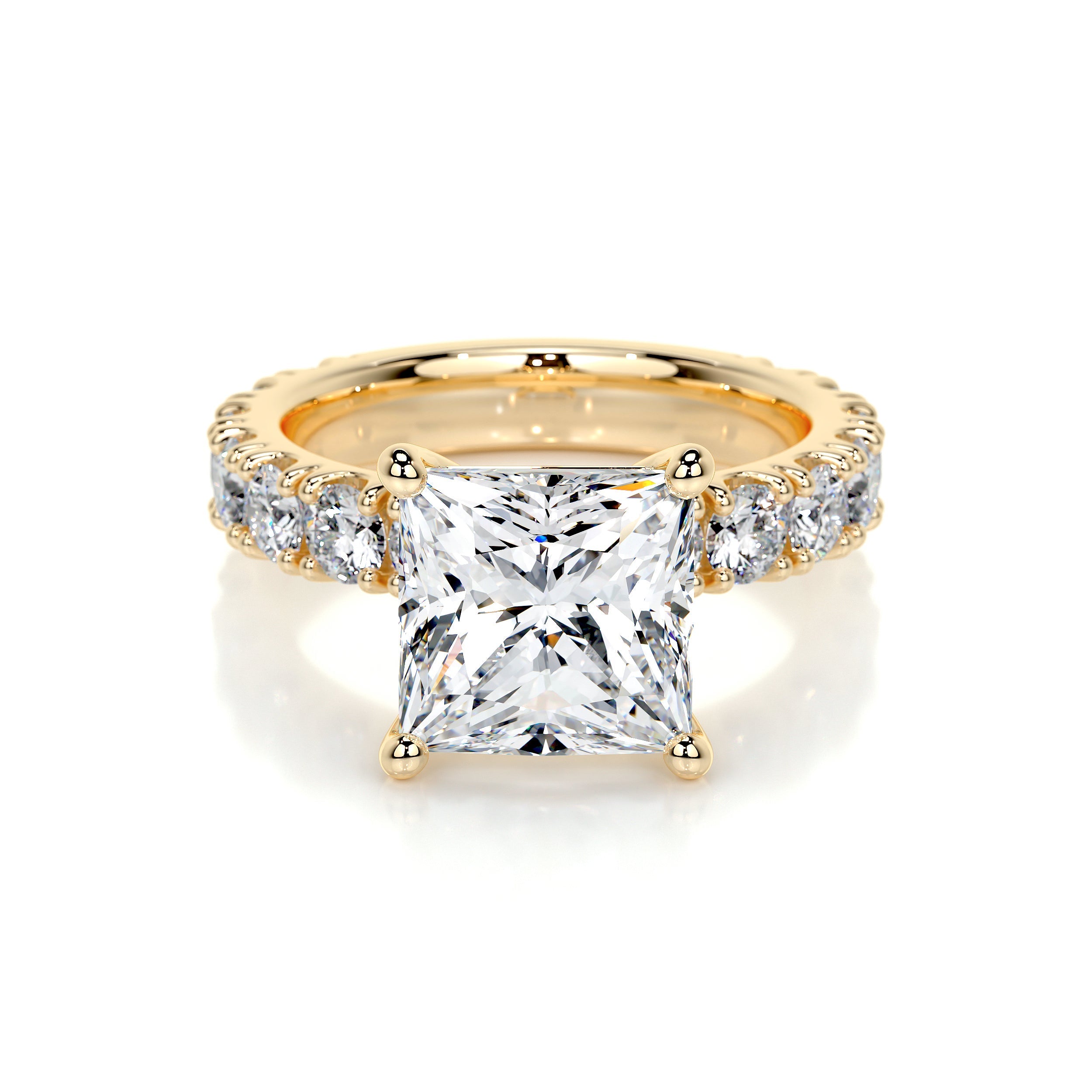 Molly Lab Grown Diamond Ring   (3.5 Carat) -18K Yellow Gold