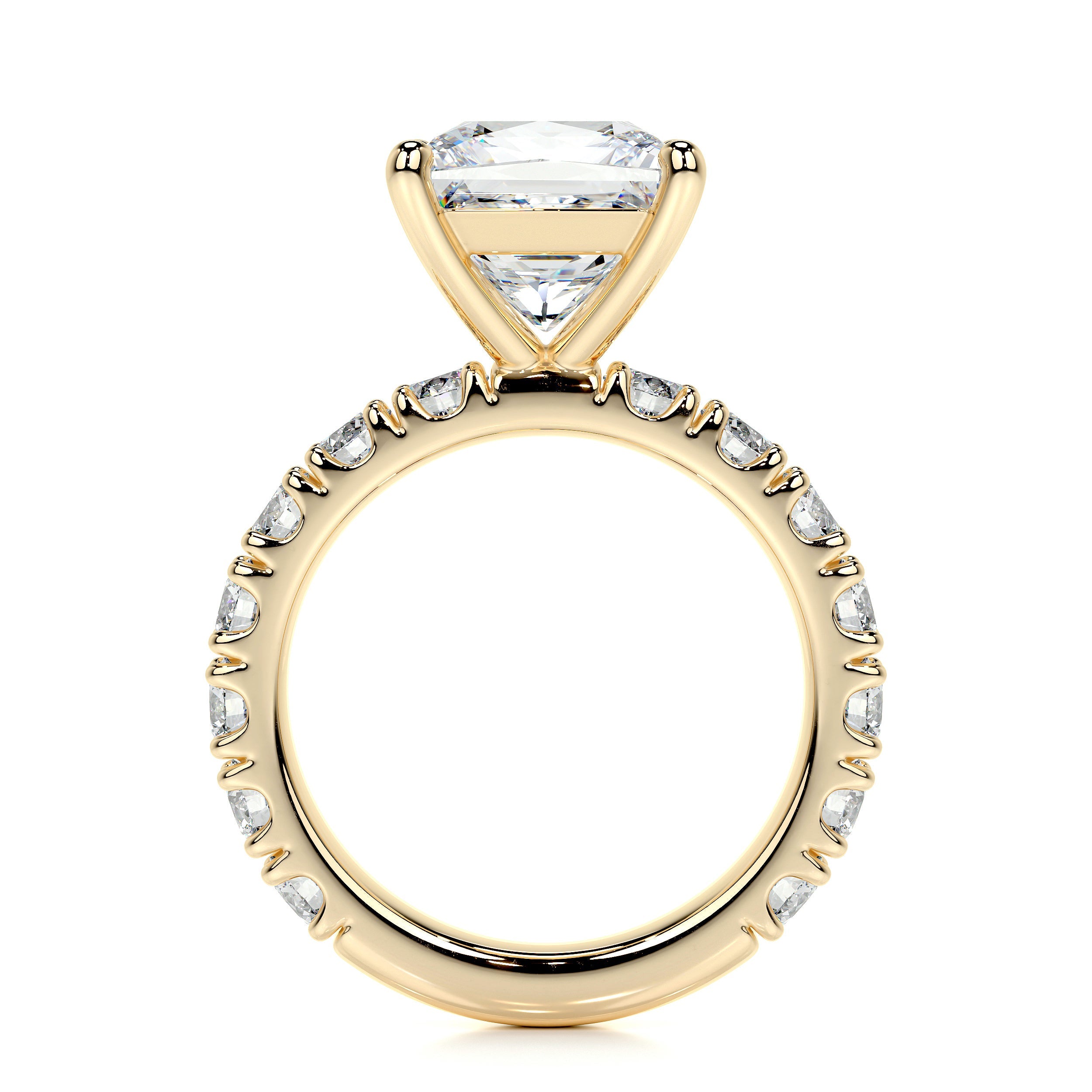 Molly Lab Grown Diamond Ring (3.5 Carat) -18K Yellow Gold