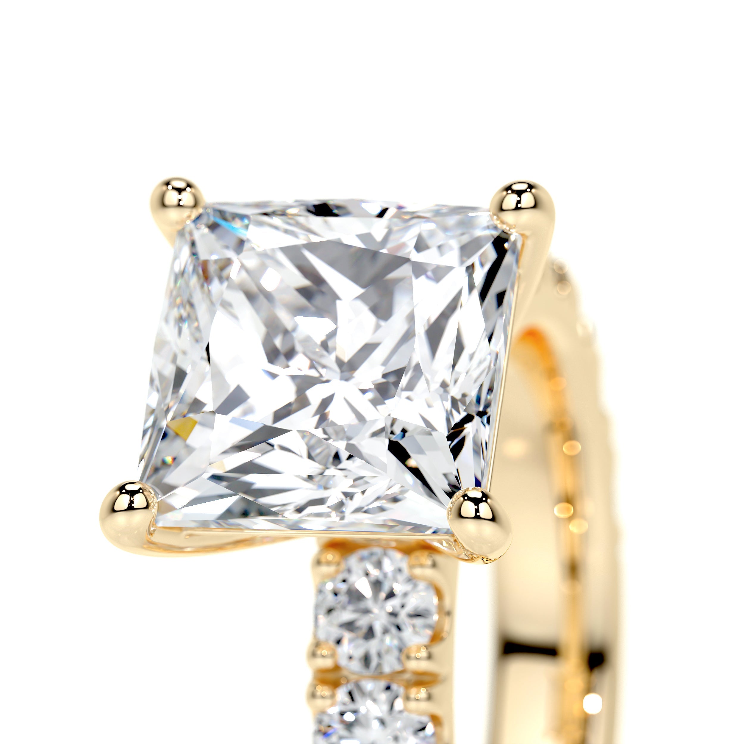 Molly Lab Grown Diamond Ring   (3.5 Carat) -18K Yellow Gold