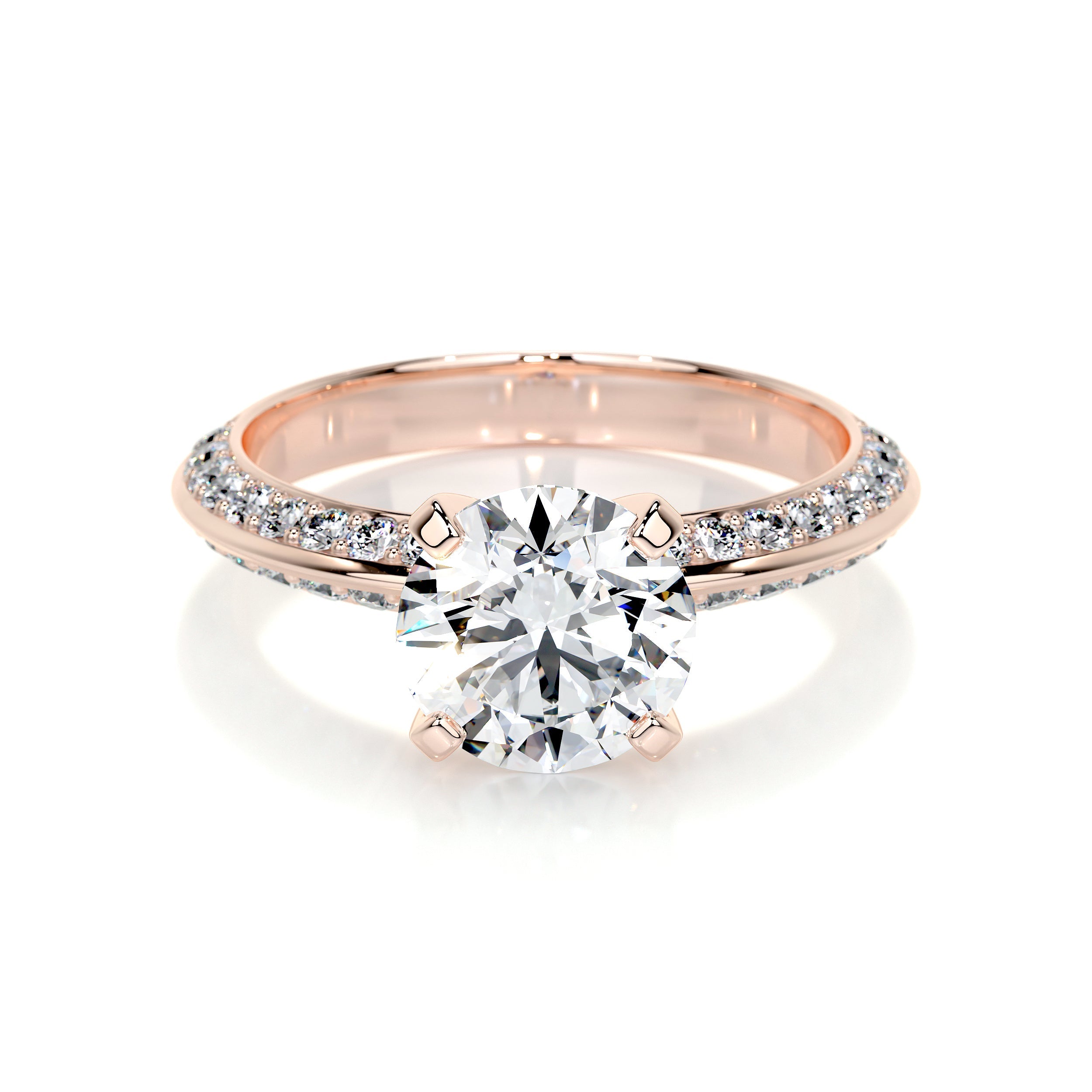 Ariana Lab Grown Diamond Ring (2.3 Carat) -14K Rose Gold