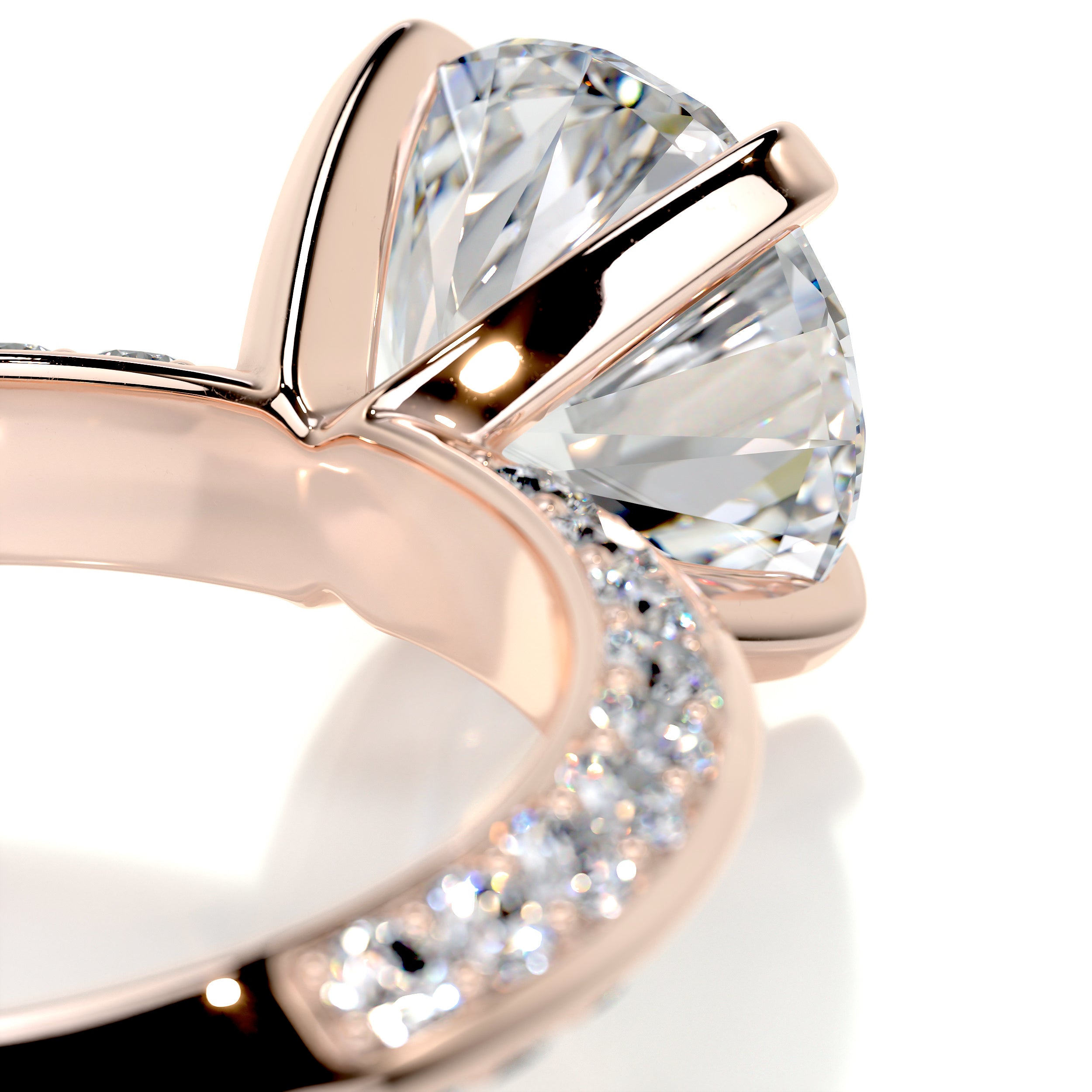 Ariana Diamond Engagement Ring -14K Rose Gold
