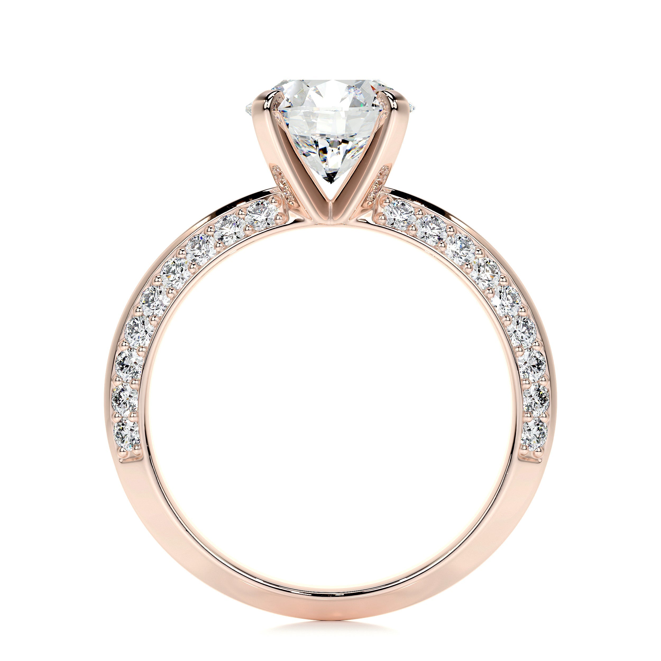 Ariana Lab Grown Diamond Ring (2.3 Carat) -14K Rose Gold