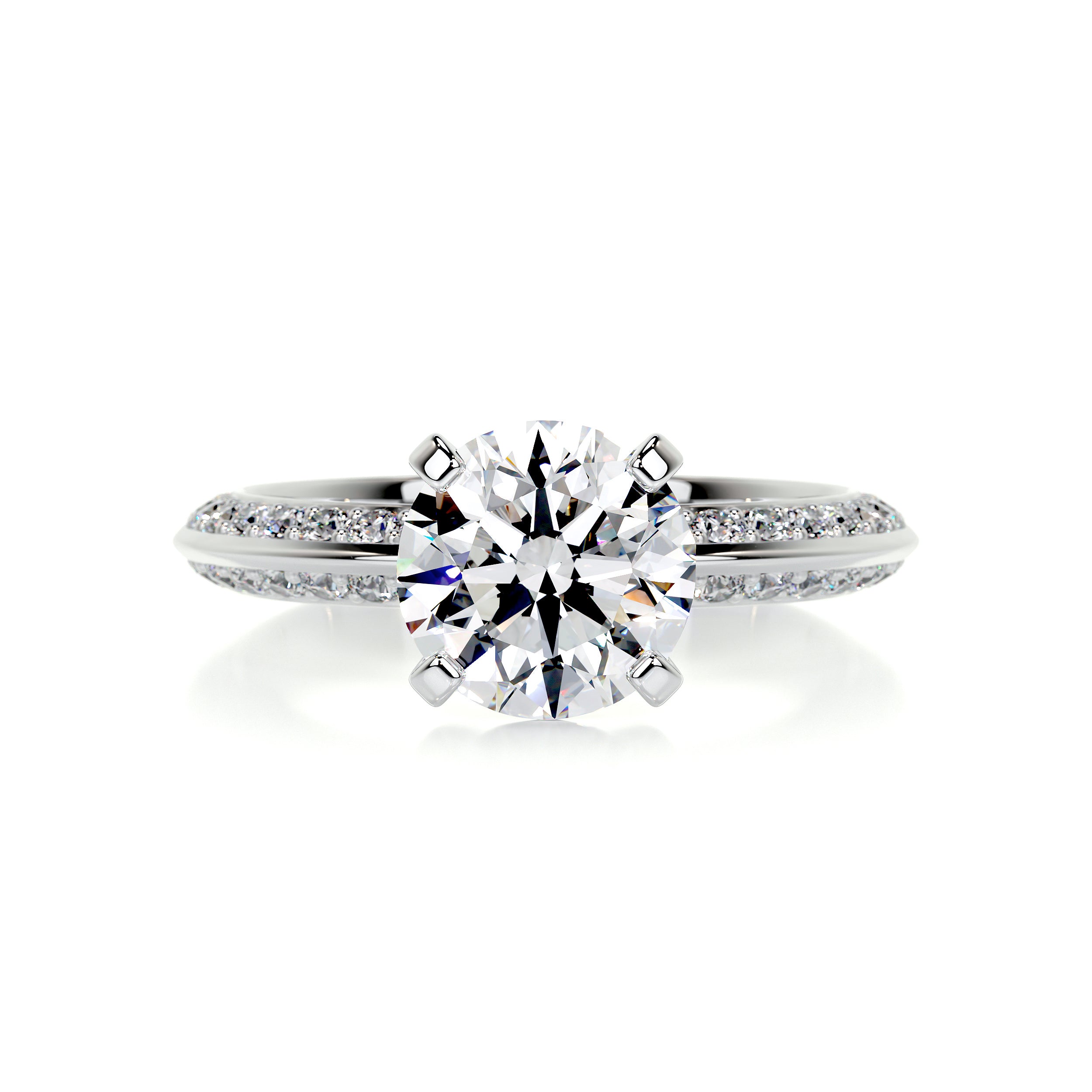 Ariana Diamond Engagement Ring -14K White Gold