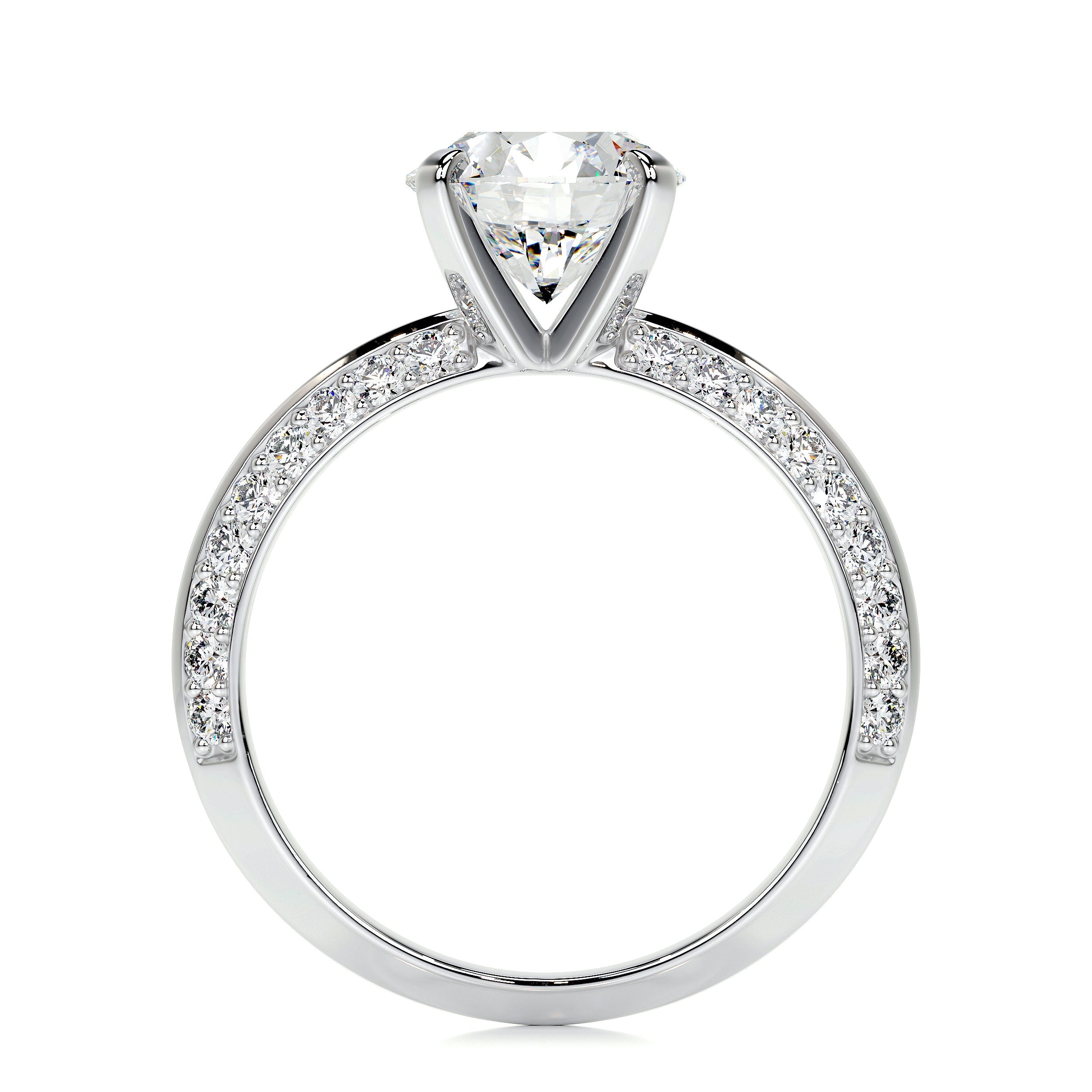 Ariana Lab Grown Diamond Ring   (2.3 Carat) -14K White Gold