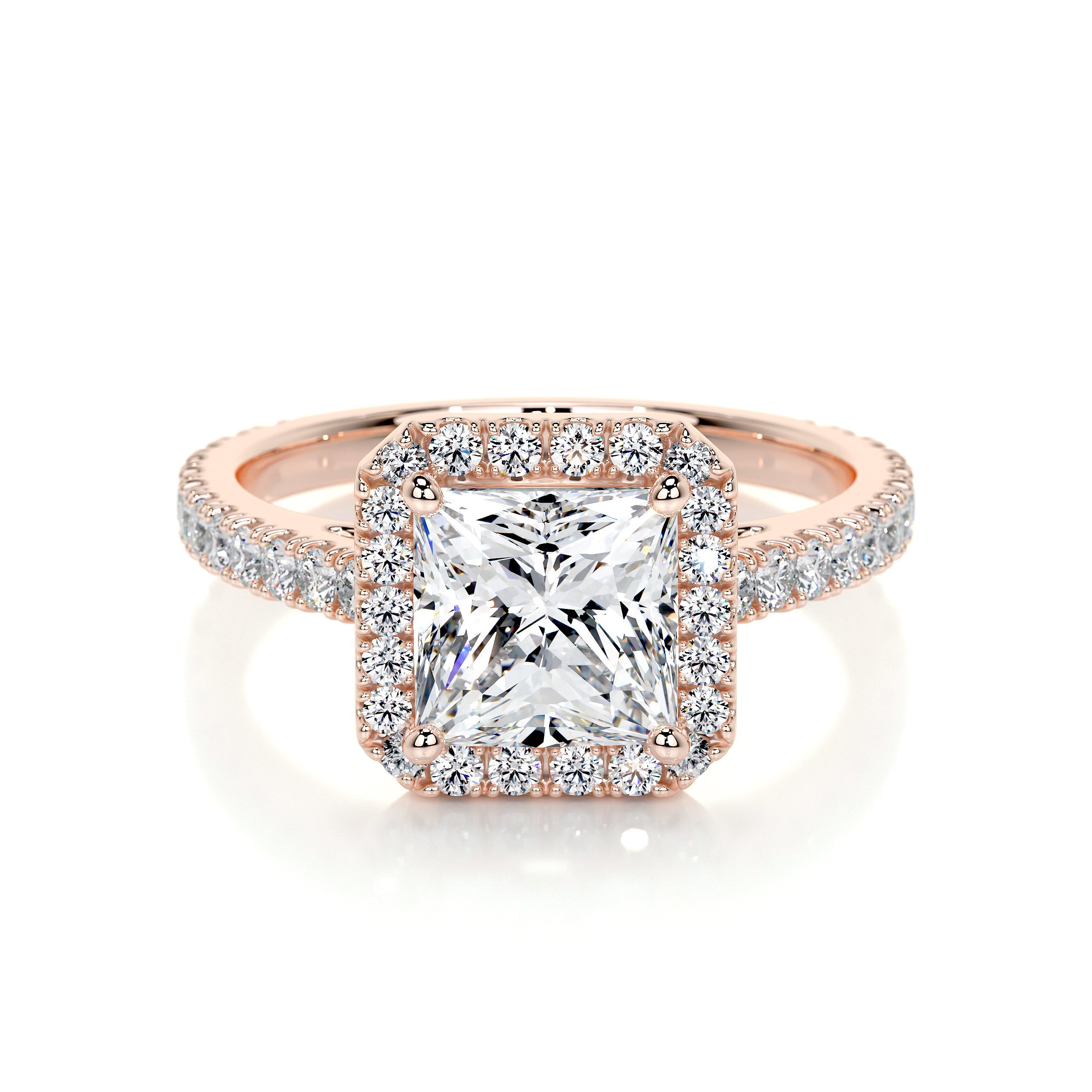 Selena Lab Grown Diamond Ring -14K Rose Gold